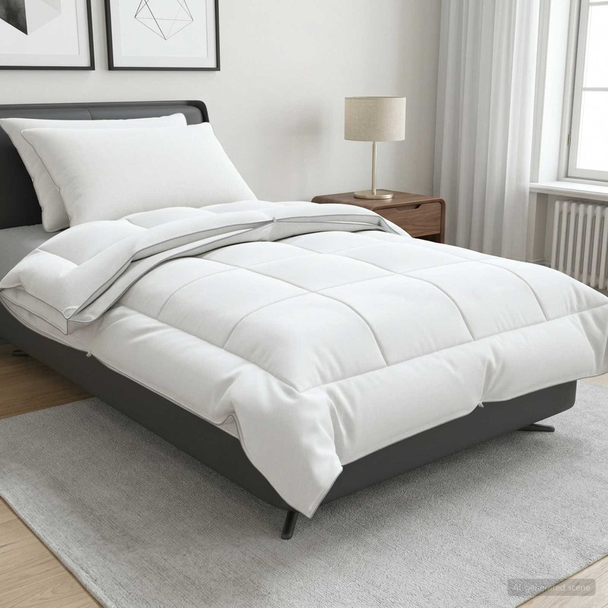 Duvet and Pillow Set 3 pcs 155x220 cm 4 Seasons 200+300 GSM