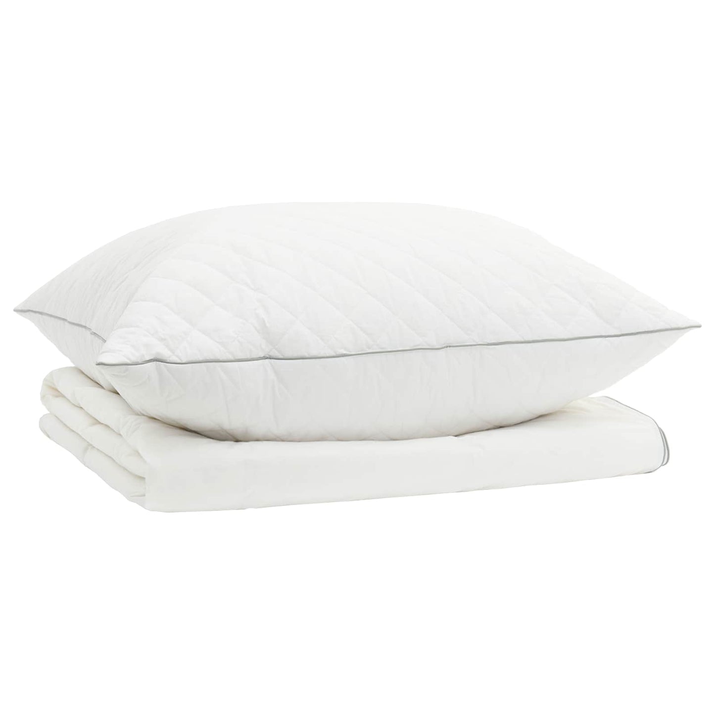 90% Goose Down Duvet Set FULDA 2 pcs 150 x 200 cm Summer White