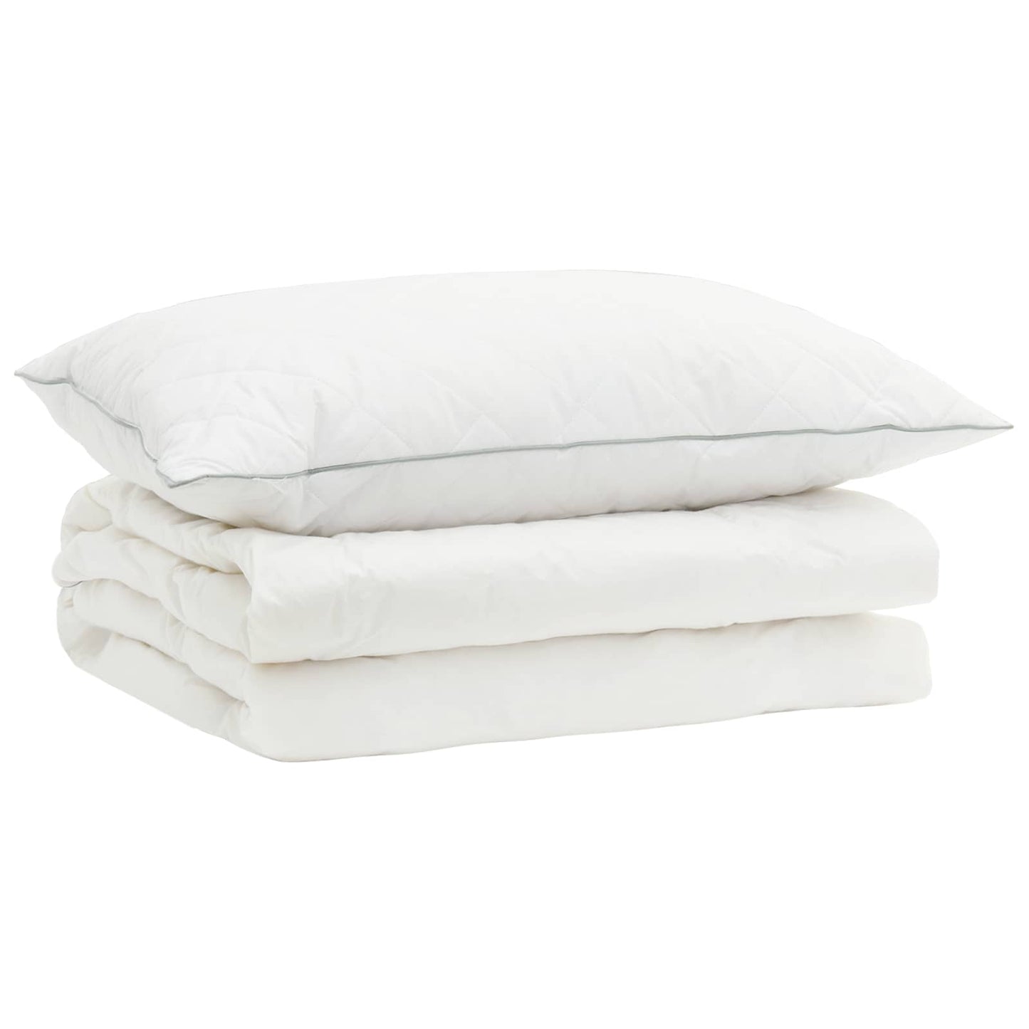 90% Goose Down Duvet Set FULDA 2 pcs 155 x 200 cm Summer White