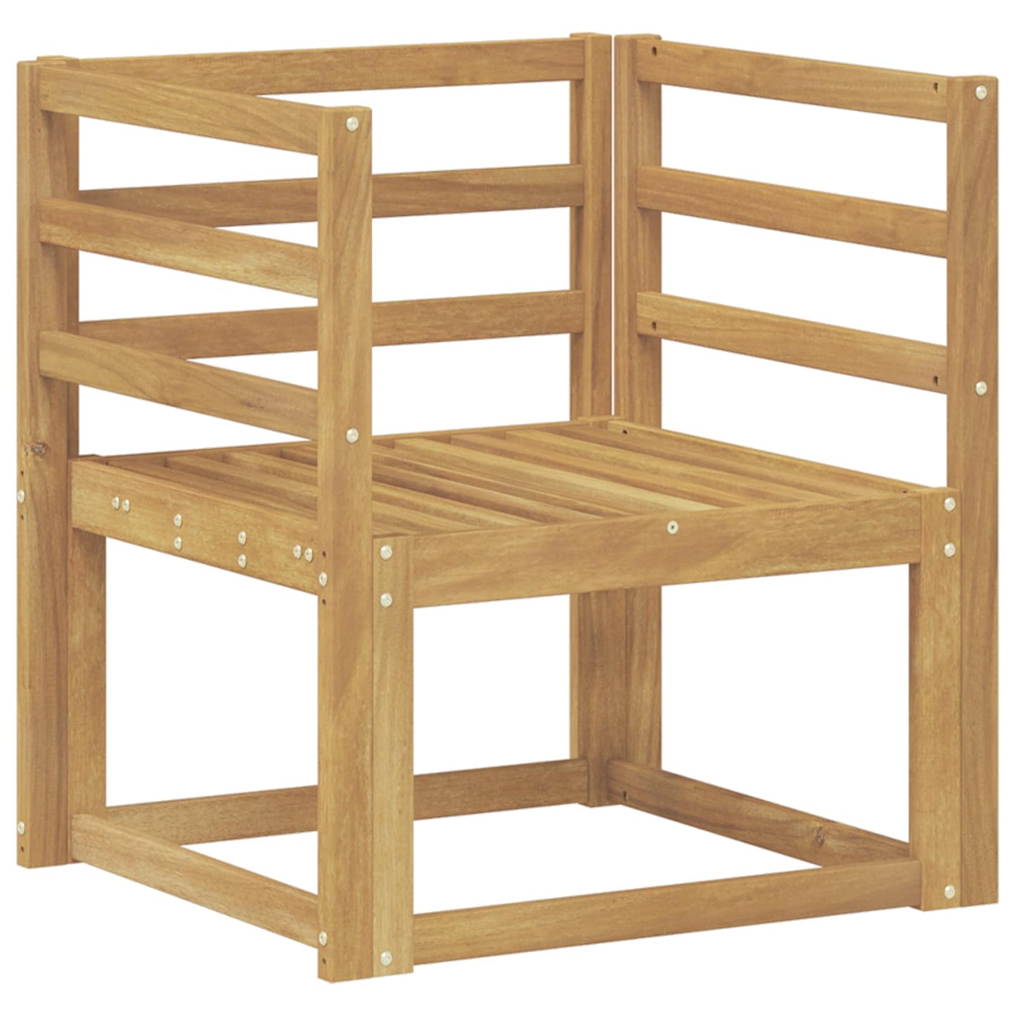 Outdoor Sofa Set Solid Acacia Wood White