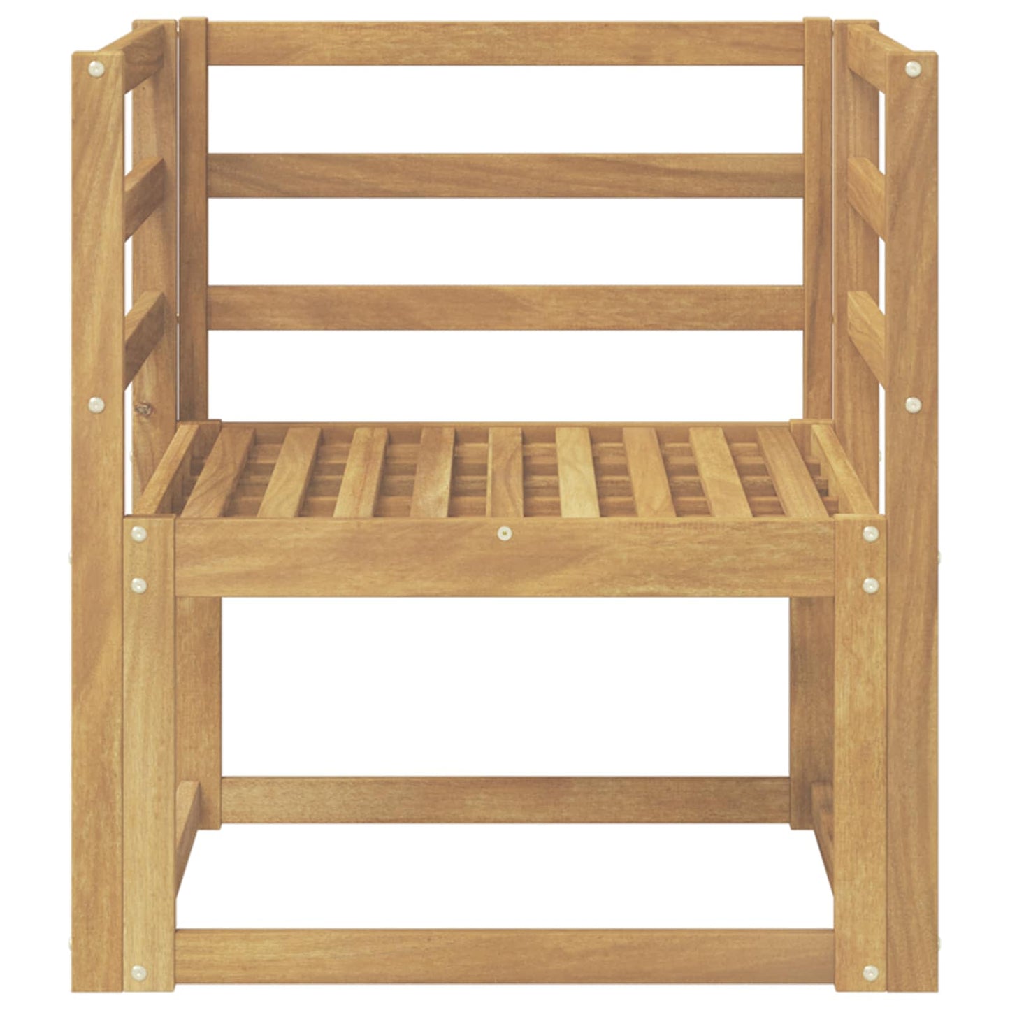 Outdoor Sofa Set Solid Acacia Wood White