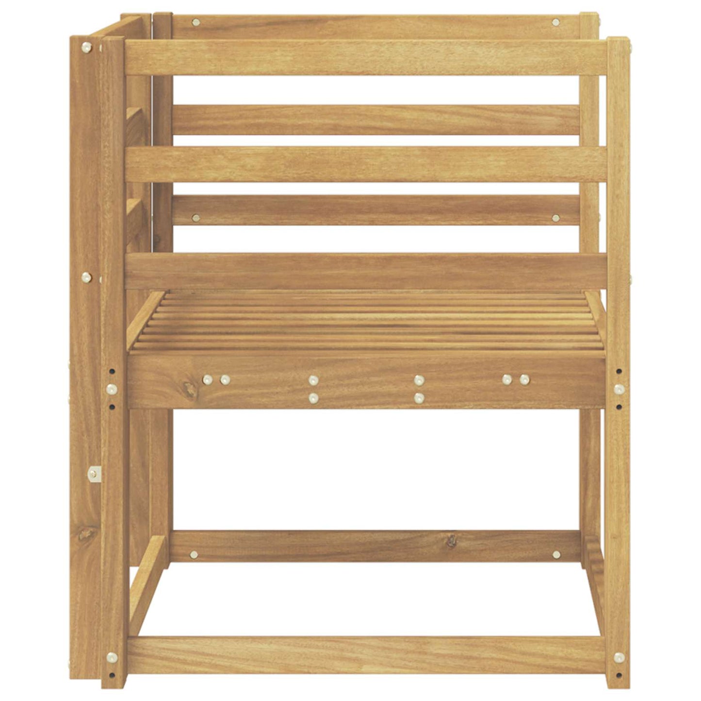 Outdoor Sofa Set Solid Acacia Wood White