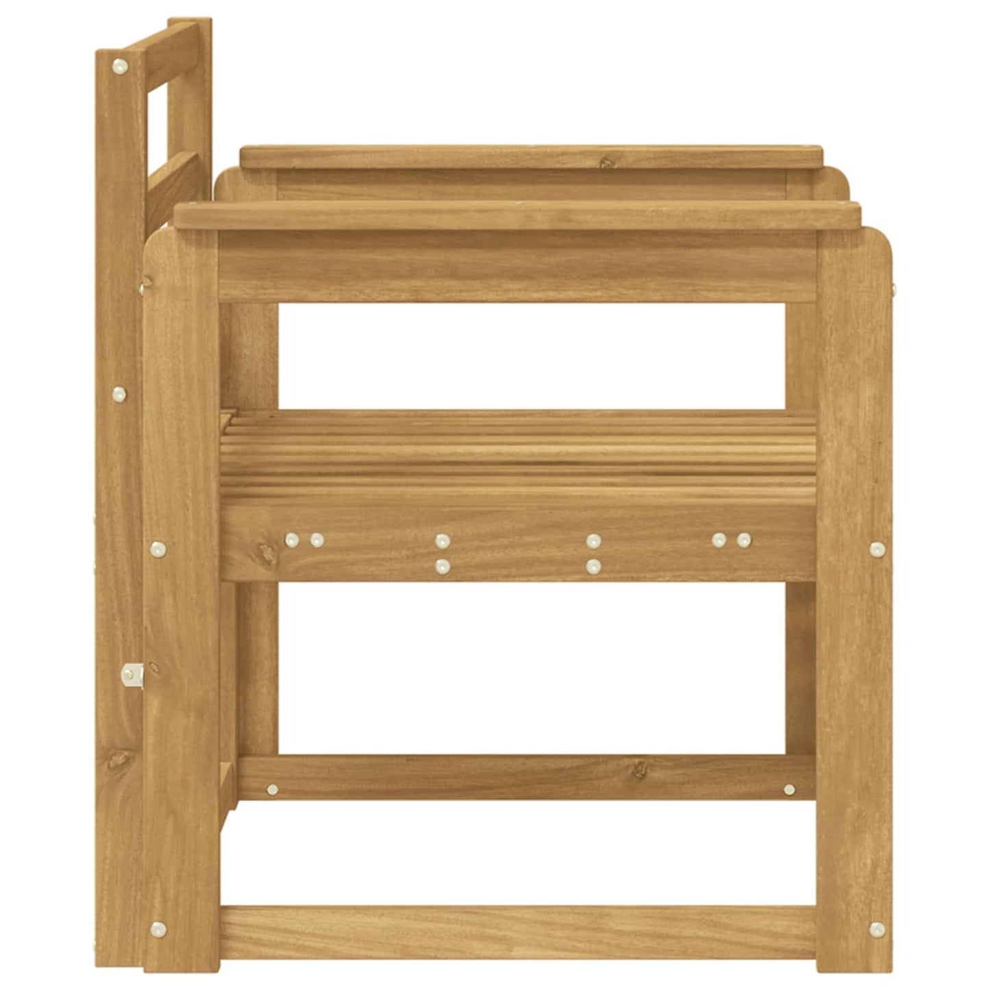 Outdoor Sofa Set Solid Acacia Wood White