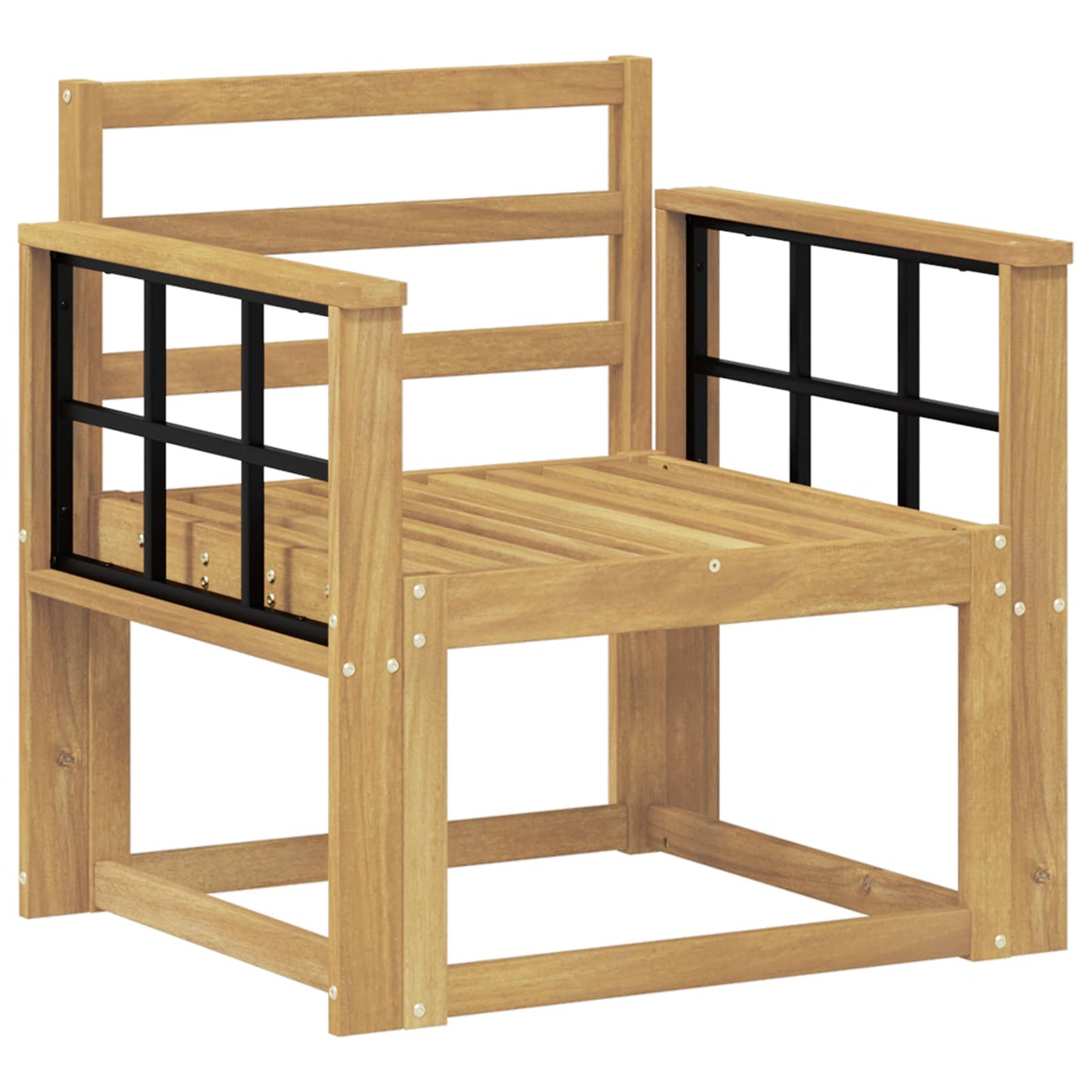 Outdoor Sofa Set Solid Acacia Wood White