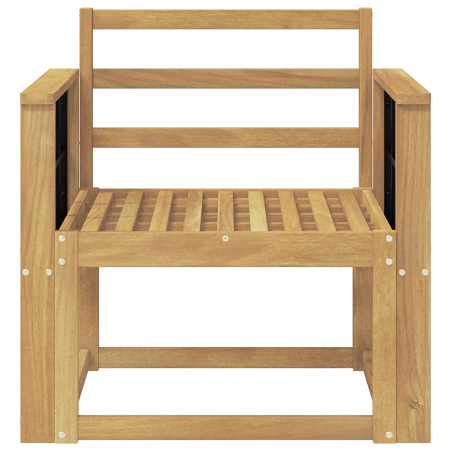 Outdoor Sofa Set Solid Acacia Wood White