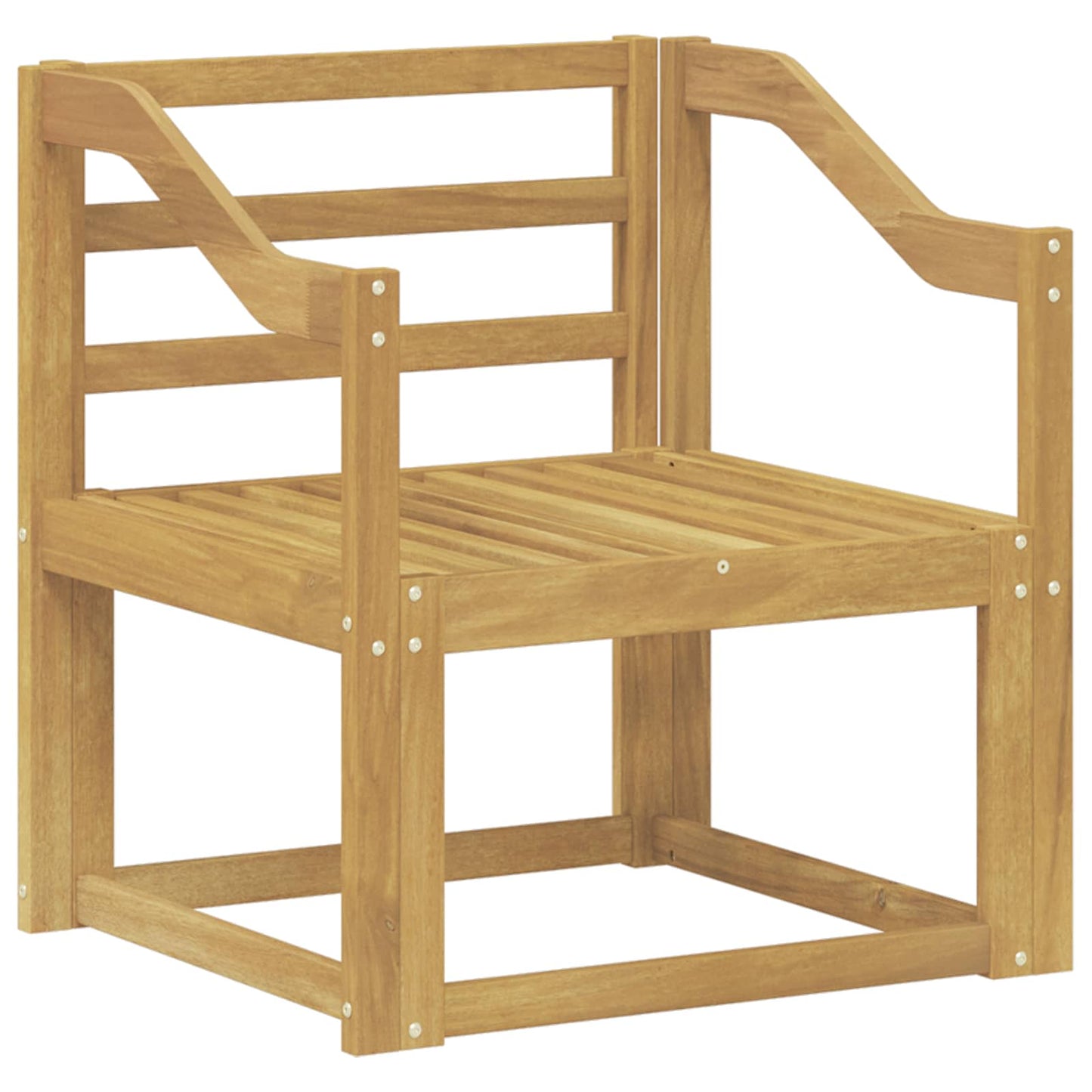 Outdoor Sofa Set Solid Acacia Wood White