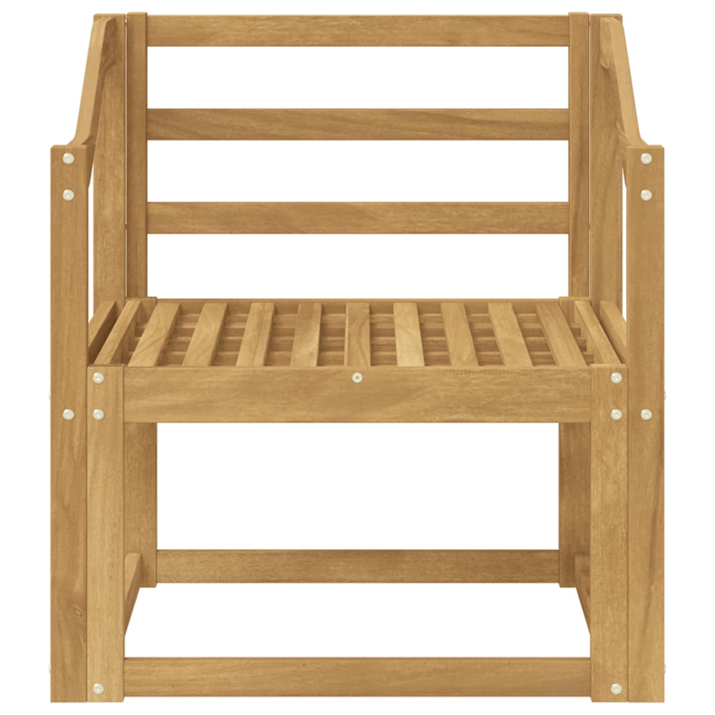 Outdoor Sofa Set Solid Acacia Wood White