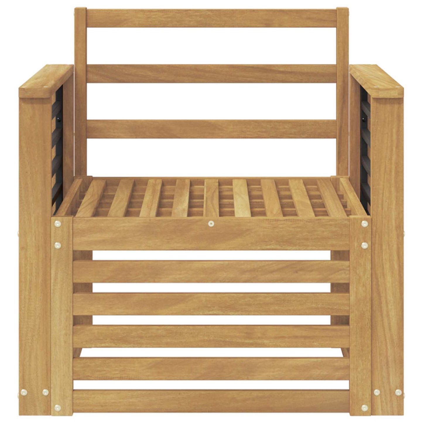 Outdoor Sofa Set Solid Acacia Wood White