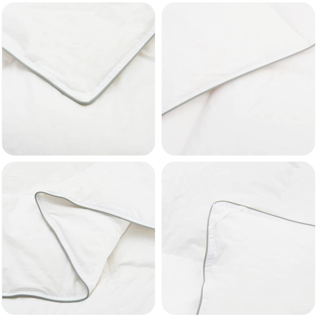 Duvet FULDA 140 x 200 cm Summer 100 GSM 90% Goose Down White