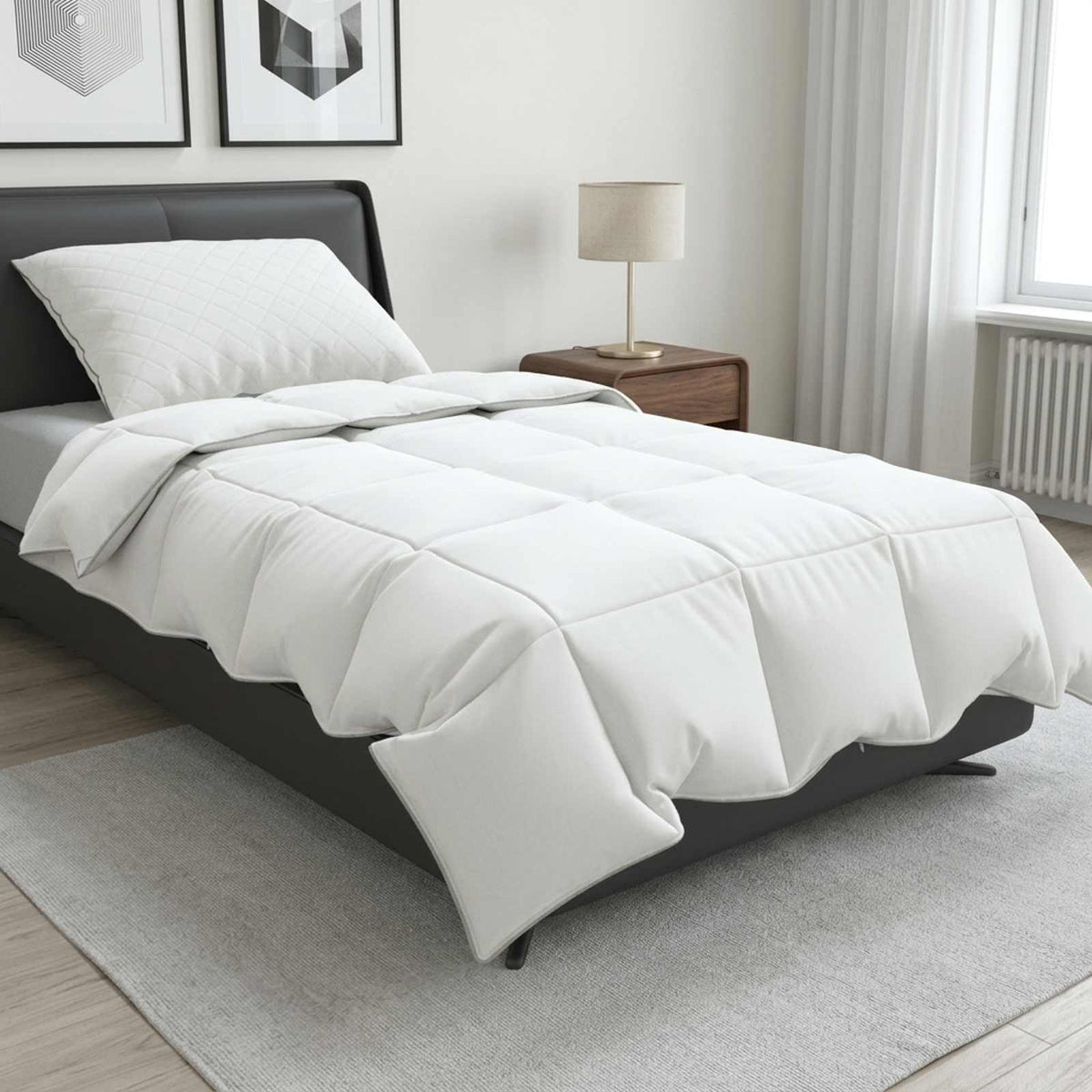 Duvet FULDA 140 x 200 cm Summer 100 GSM 90% Goose Down White