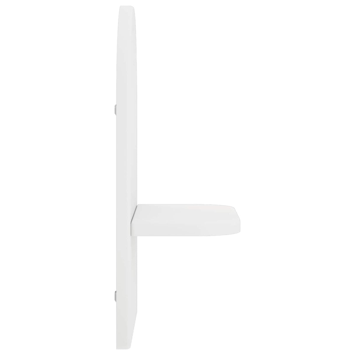 Wall Shelf 2 pcs White 23 x 13.5 x 37.5 cm Engineered Wood