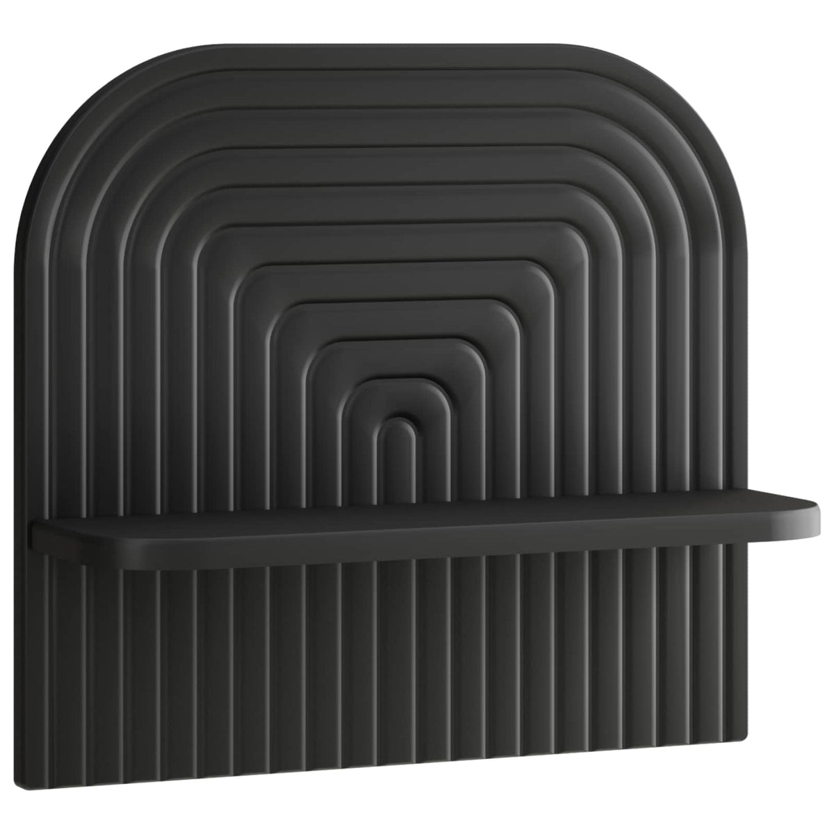 Wall Shelf 2 pcs Black 41 x 13.5 x 37.5 cm Engineered Wood