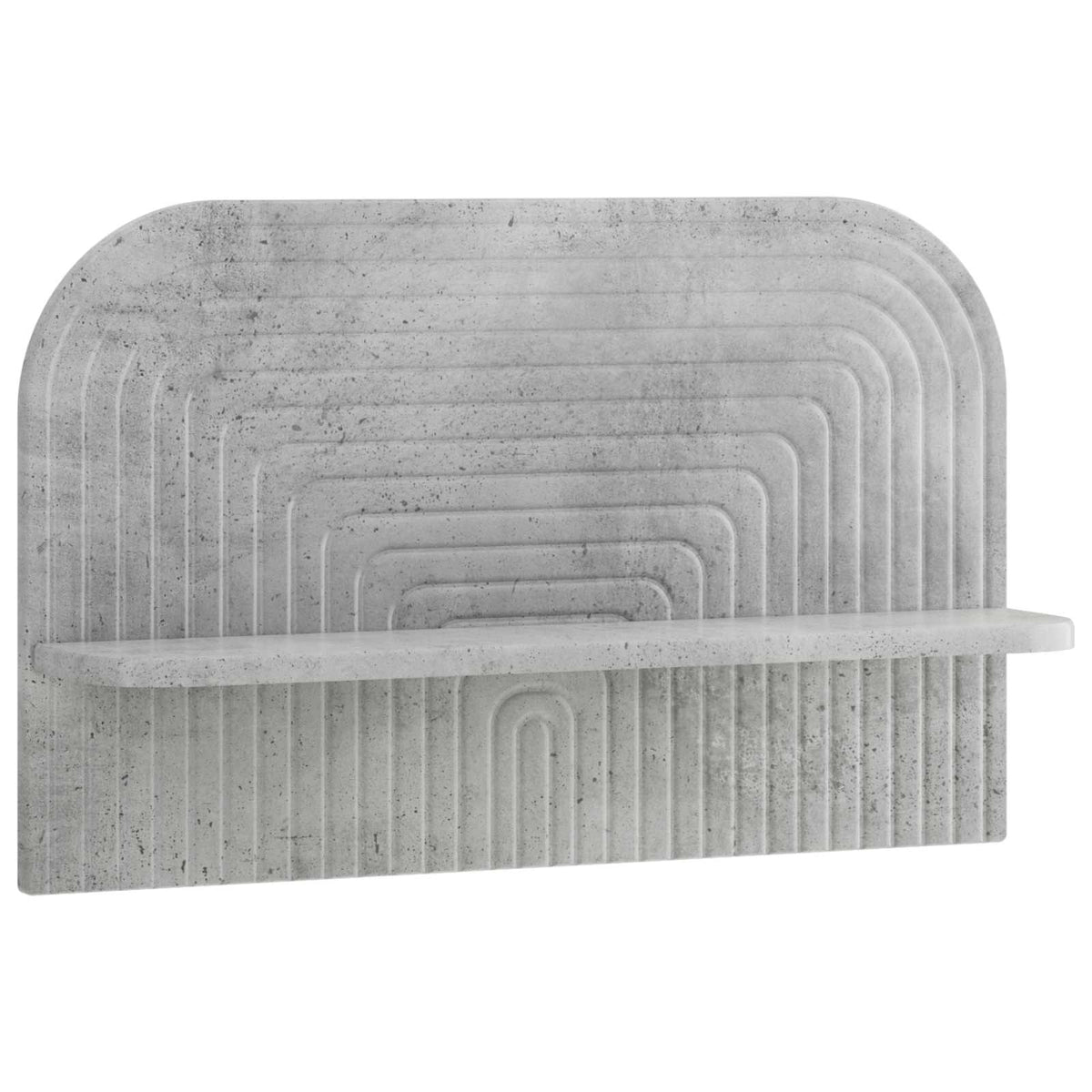 Wall Shelf 2 pcs Concrete Grey 60 x 13.5 x 37.5 cm
