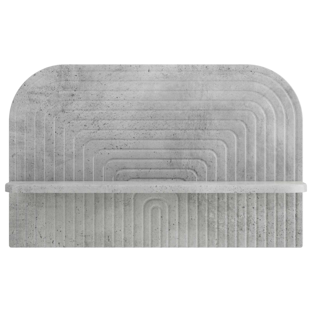 Wall Shelf 2 pcs Concrete Grey 60 x 13.5 x 37.5 cm