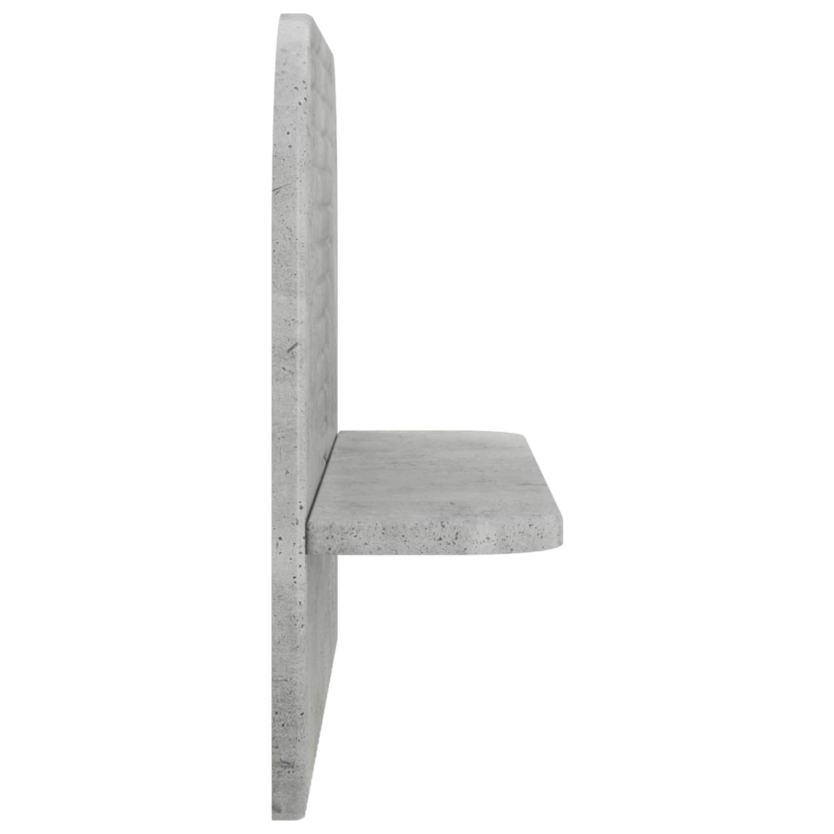 Wall Shelf 2 pcs Concrete Grey 60 x 13.5 x 37.5 cm