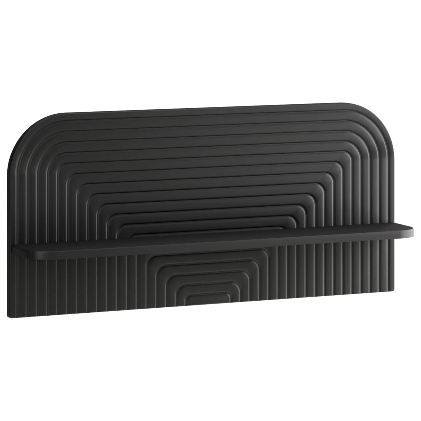 Wall Shelf 2 pcs Black 80.5 x 13.5 x 37.5 cm Engineered Wood
