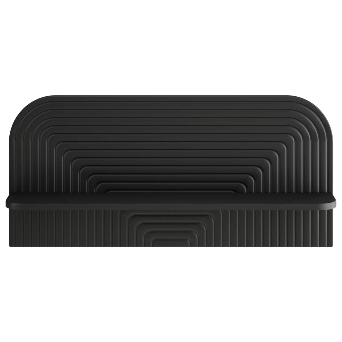 Wall Shelf 2 pcs Black 80.5 x 13.5 x 37.5 cm Engineered Wood