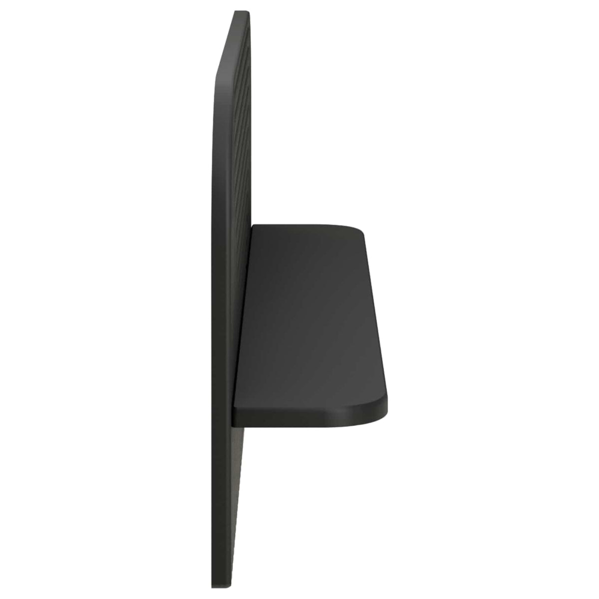 Wall Shelf 2 pcs Black 80.5 x 13.5 x 37.5 cm Engineered Wood