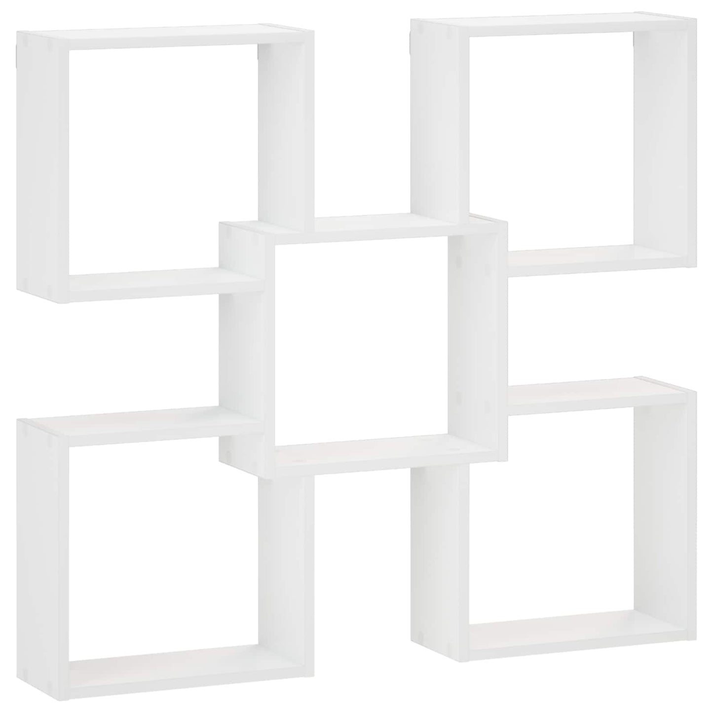 Wall Shelf White 99.5 x 17 x 91 cm Engineered Wood