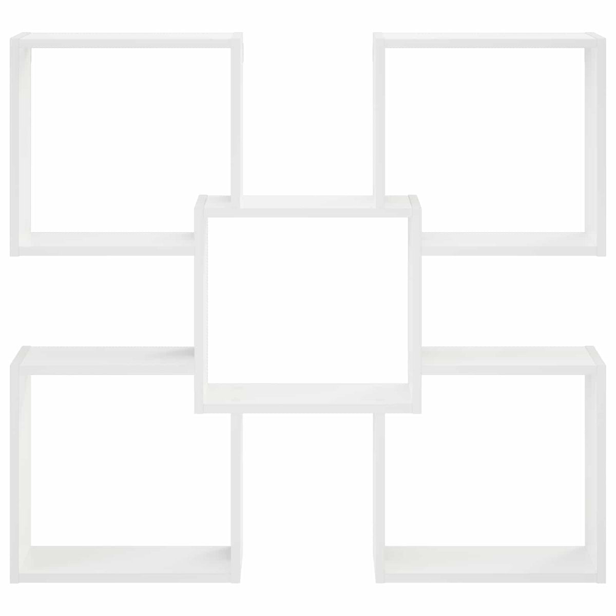 Wall Shelf White 99.5 x 17 x 91 cm Engineered Wood