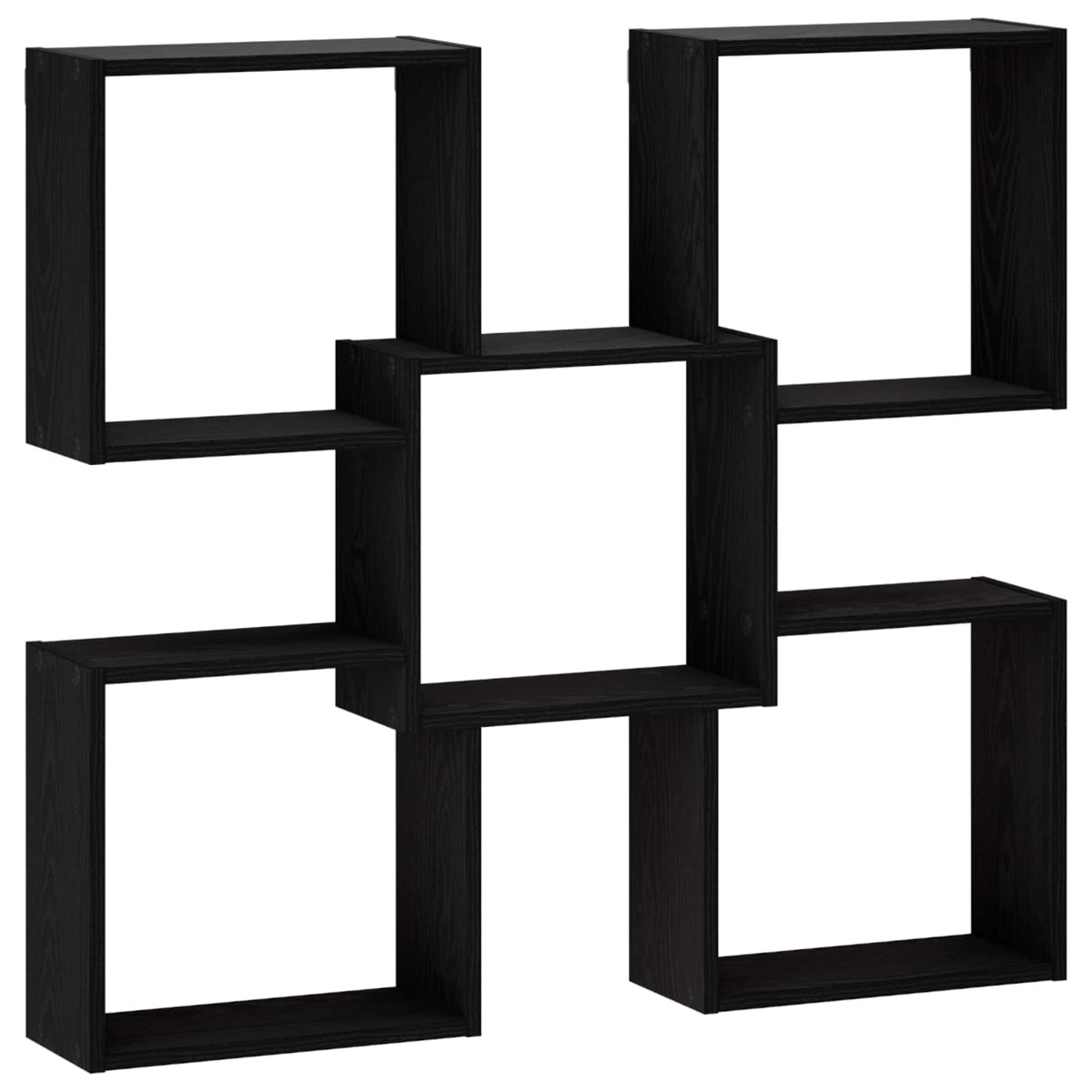 Wall Shelf Black 99.5 x 17 x 91 cm Engineered Wood