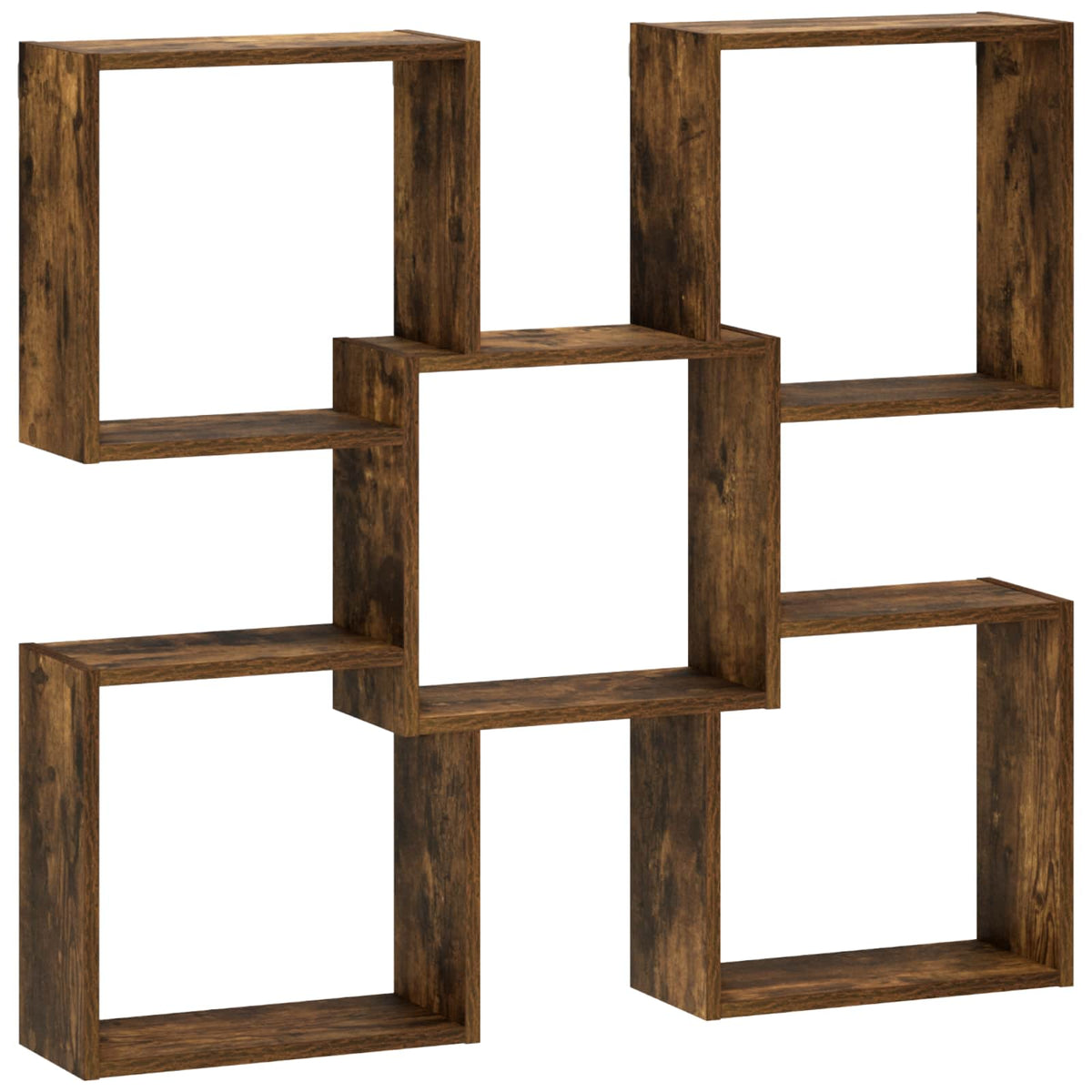 Wall Shelf Smoked Oak 99.5 x 17 x 91 cm Engineered Wood
