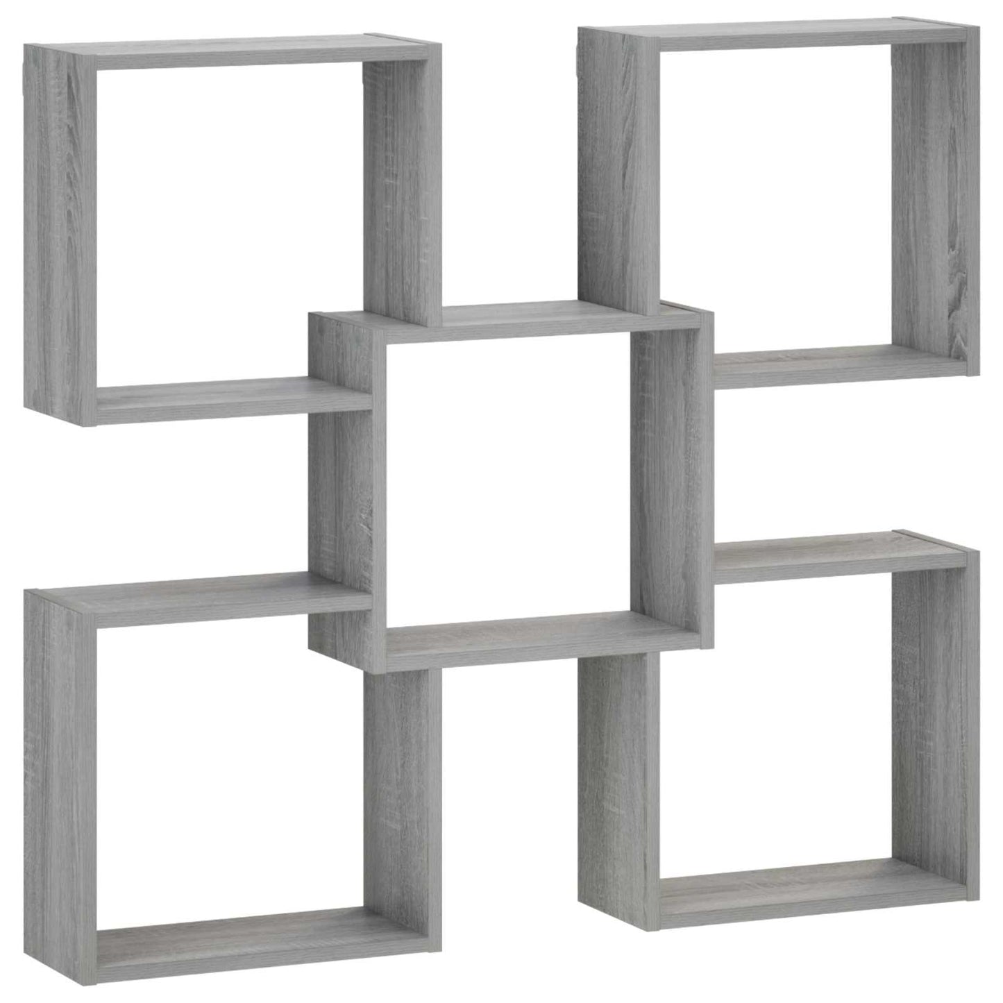 Wall Shelf Grey Sonoma 99.5 x 17 x 91 cm Engineered Wood