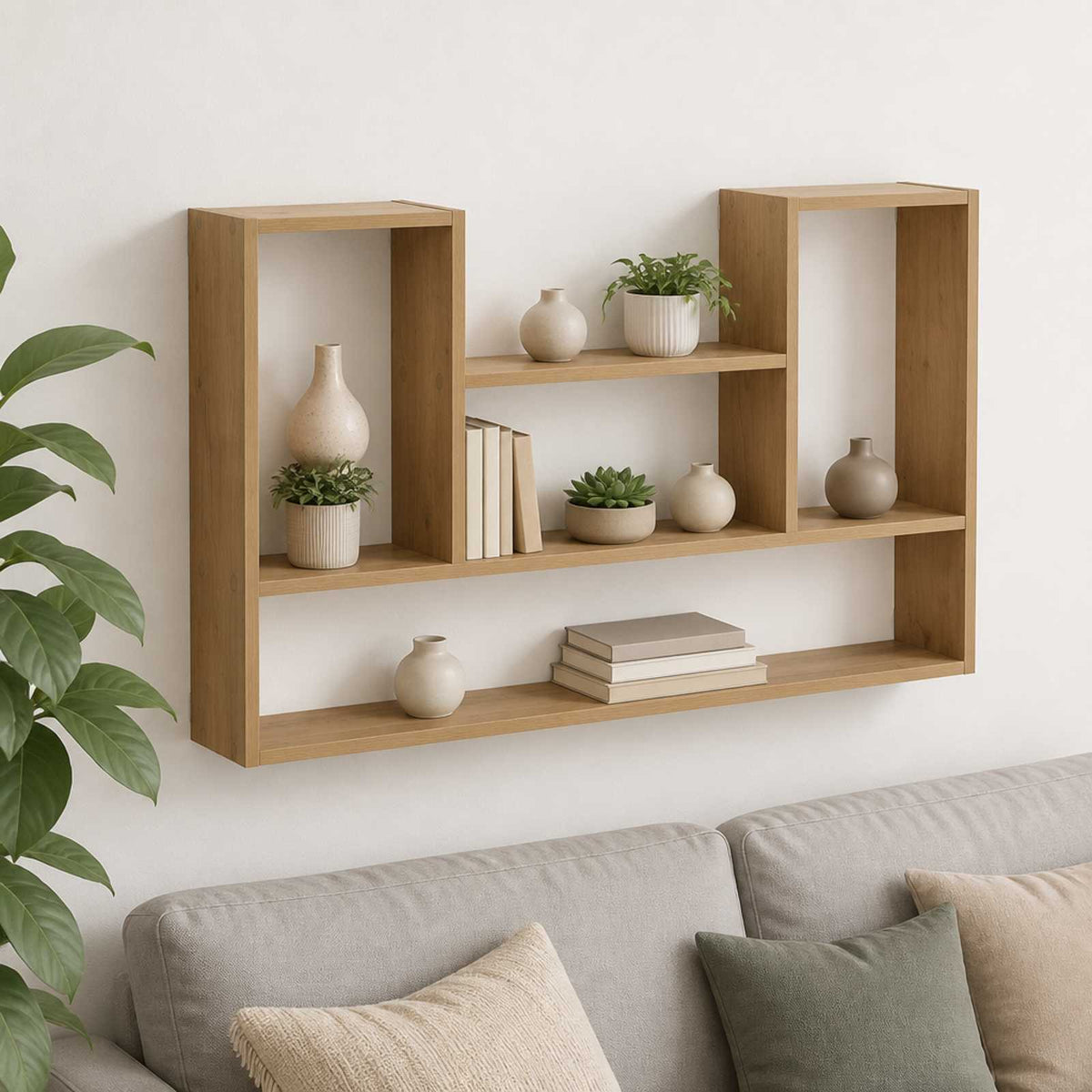 Wall Shelf Artisan Oak 100 x 17 x 60 cm Engineered Wood