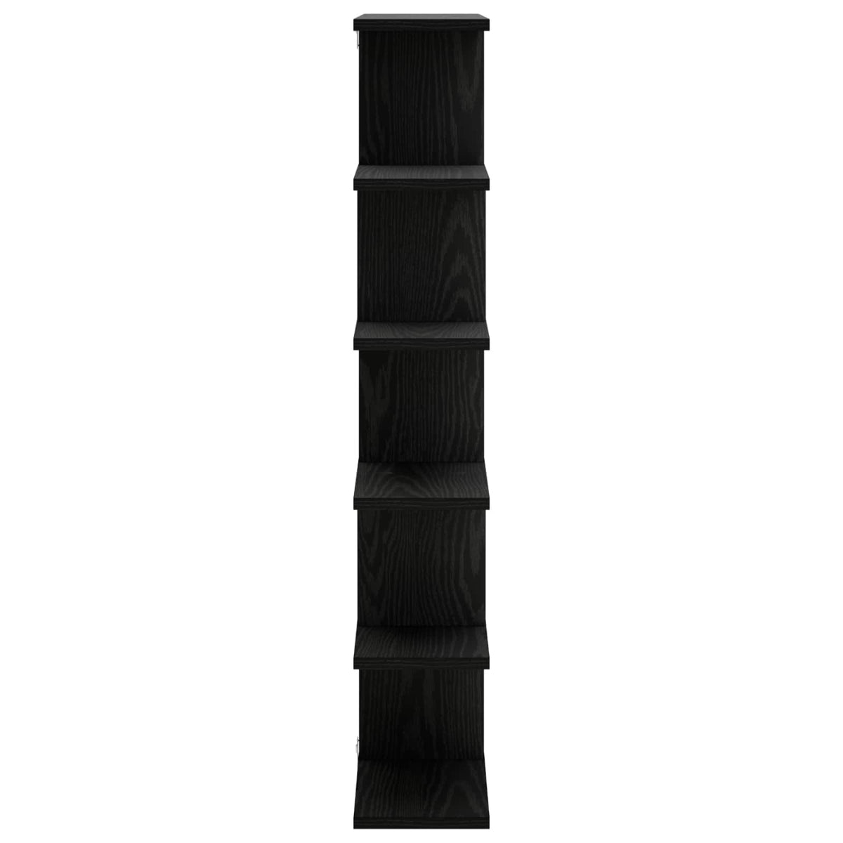 Wall Shelf Black Oak 70 x 17 x 101 cm Engineered Wood