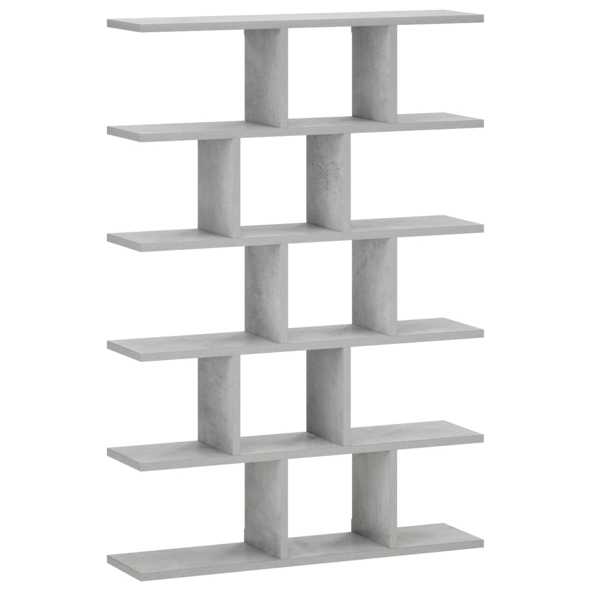 Wall Shelf Concrete Grey 70 x 17 x 101 cm Engineered Wood