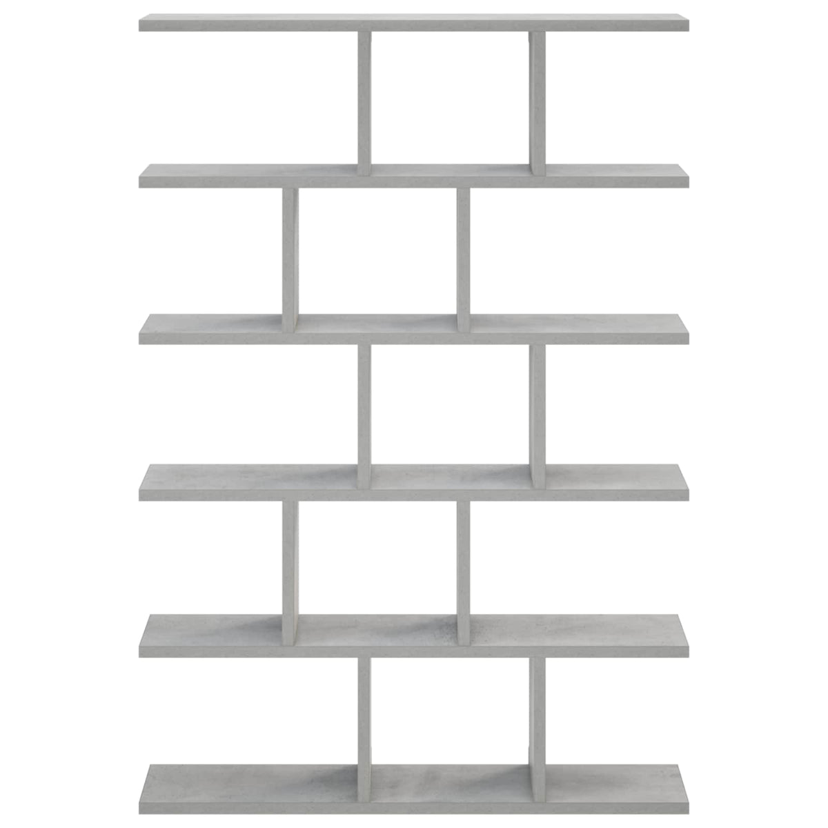 Wall Shelf Concrete Grey 70 x 17 x 101 cm Engineered Wood