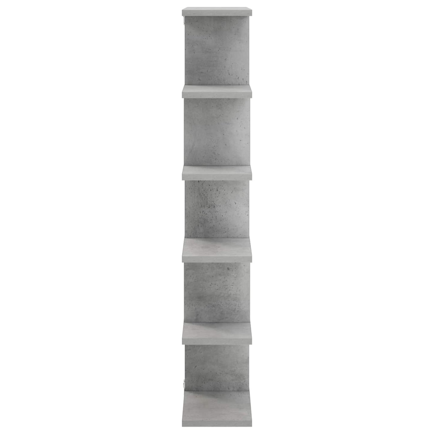 Wall Shelf Concrete Grey 70 x 17 x 101 cm Engineered Wood