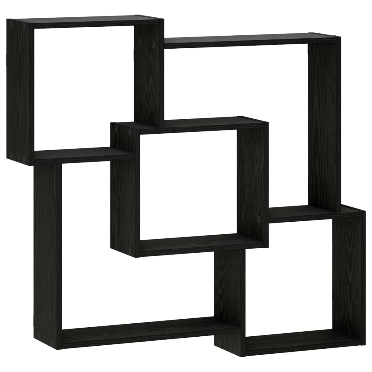 Wall Shelf Black Oak 98 x 17 x 91 cm Engineered Wood