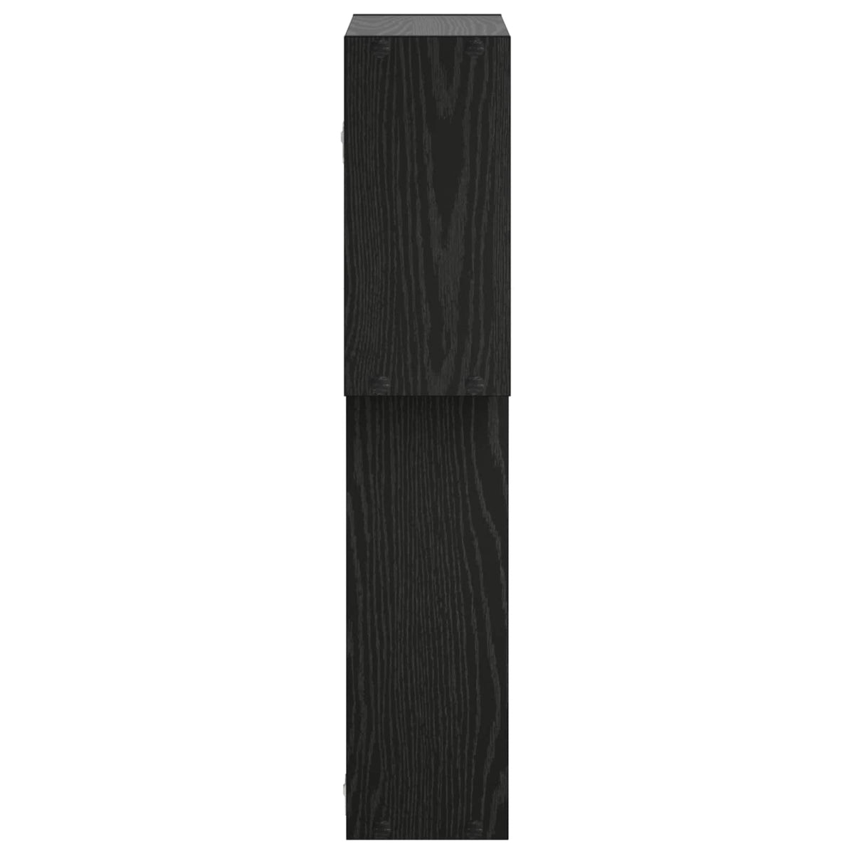 Wall Shelf Black Oak 98 x 17 x 91 cm Engineered Wood