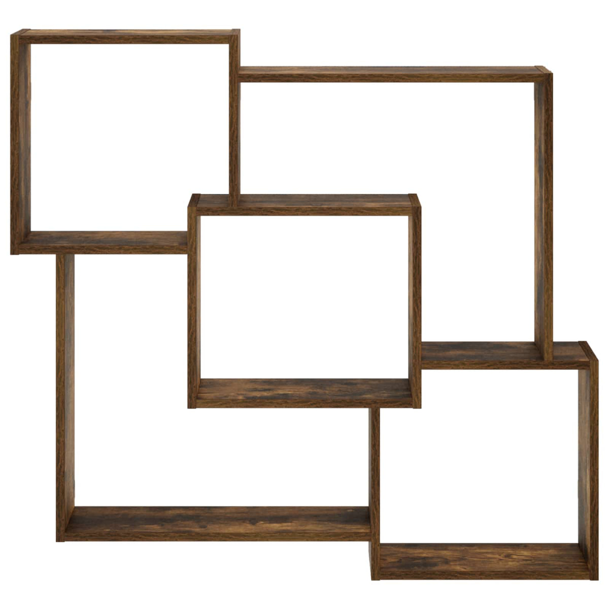 Wall Shelf Smoked Oak 98 x 17 x 91 cm Engineered Wood