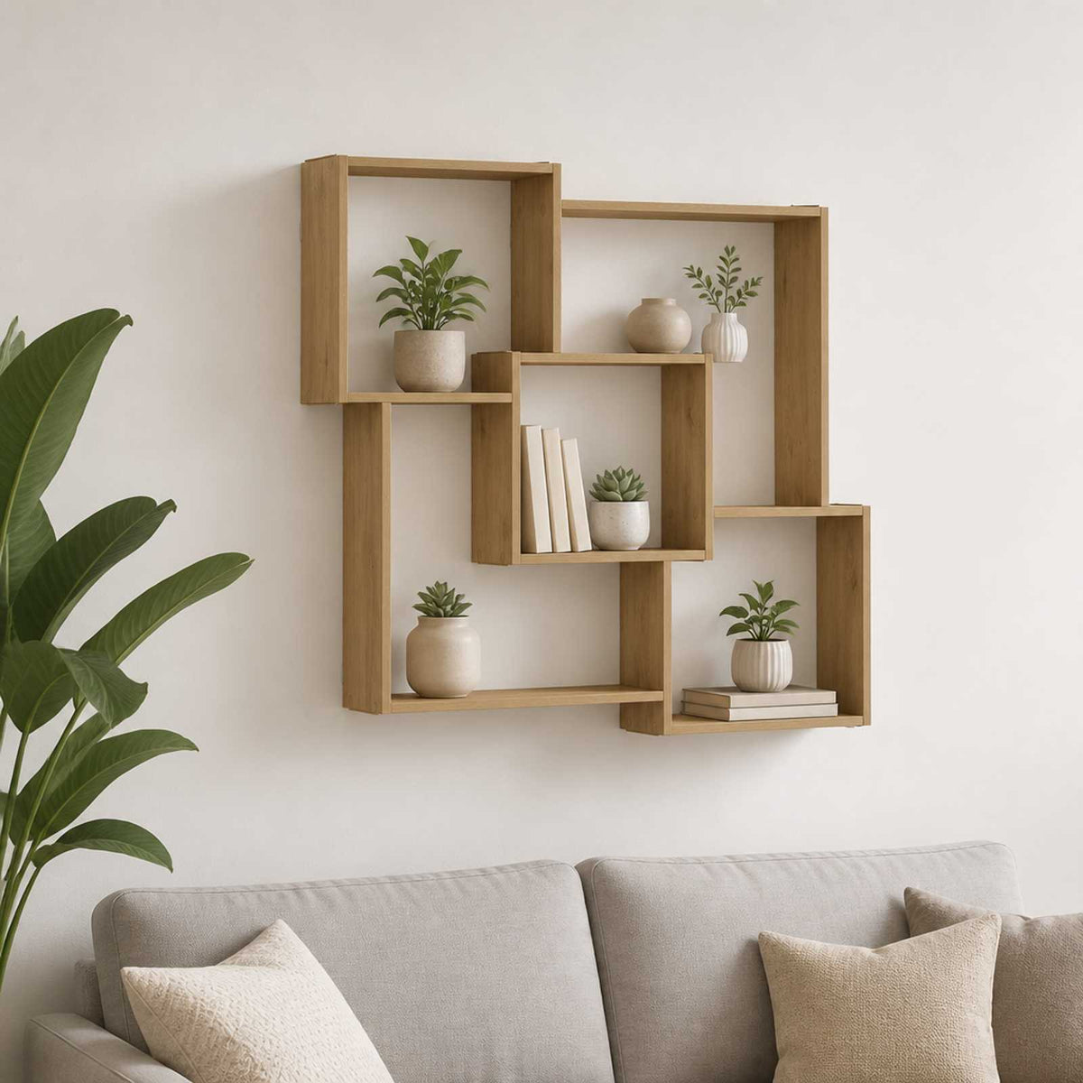 Wall Shelf Artisan Oak 98 x 17 x 91 cm Engineered Wood
