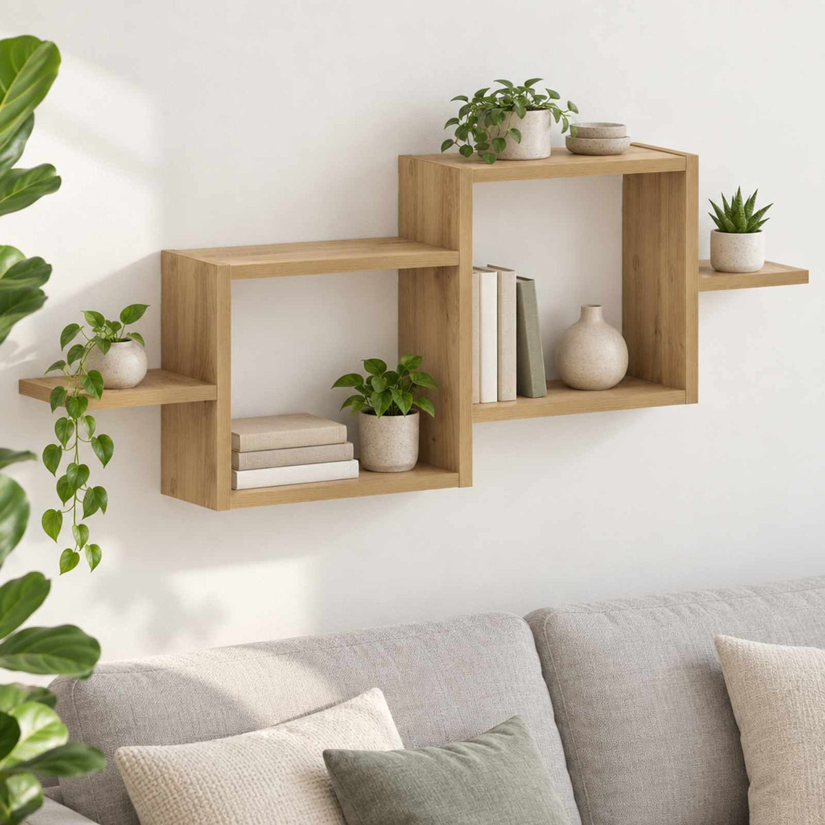 Wall Shelf Artisan Oak 95 x 17 x 37 cm Engineered Wood