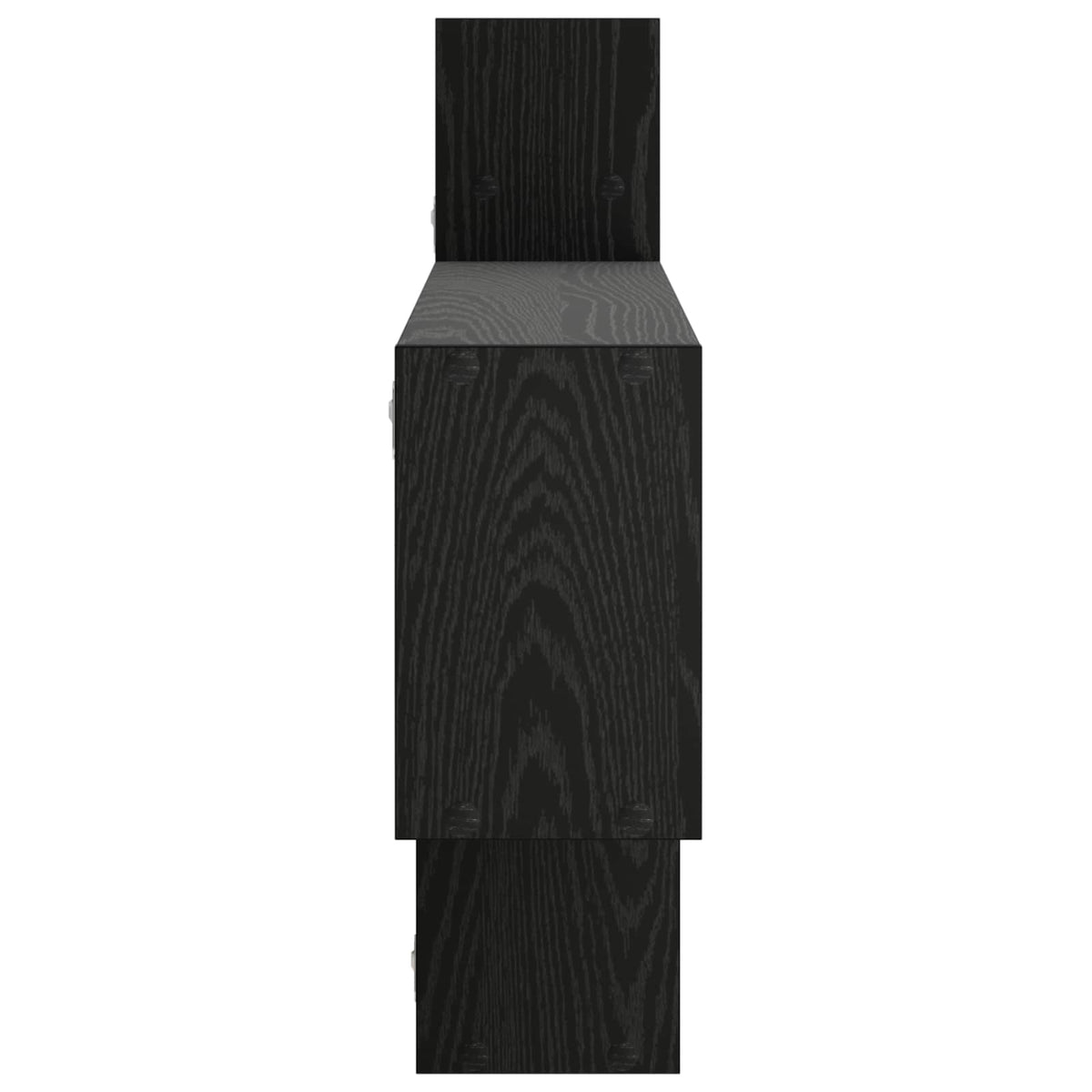 Wall Shelf Black Oak 168.5 x 17 x 68 cm Engineered Wood
