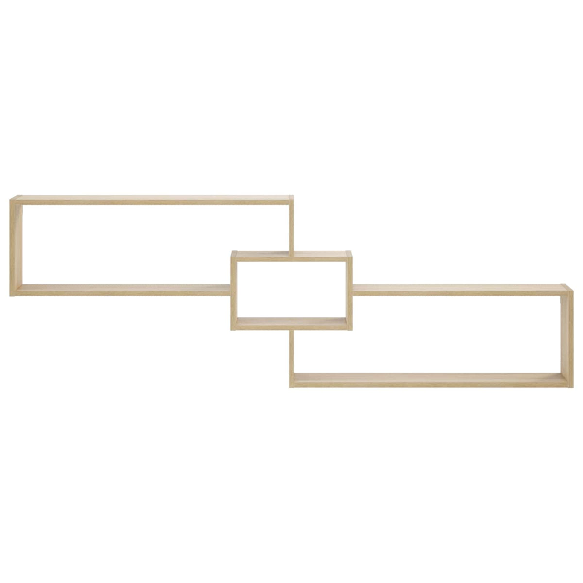 Wall Shelf Sonoma Oak 158 x 17 x 53 cm Engineered Wood