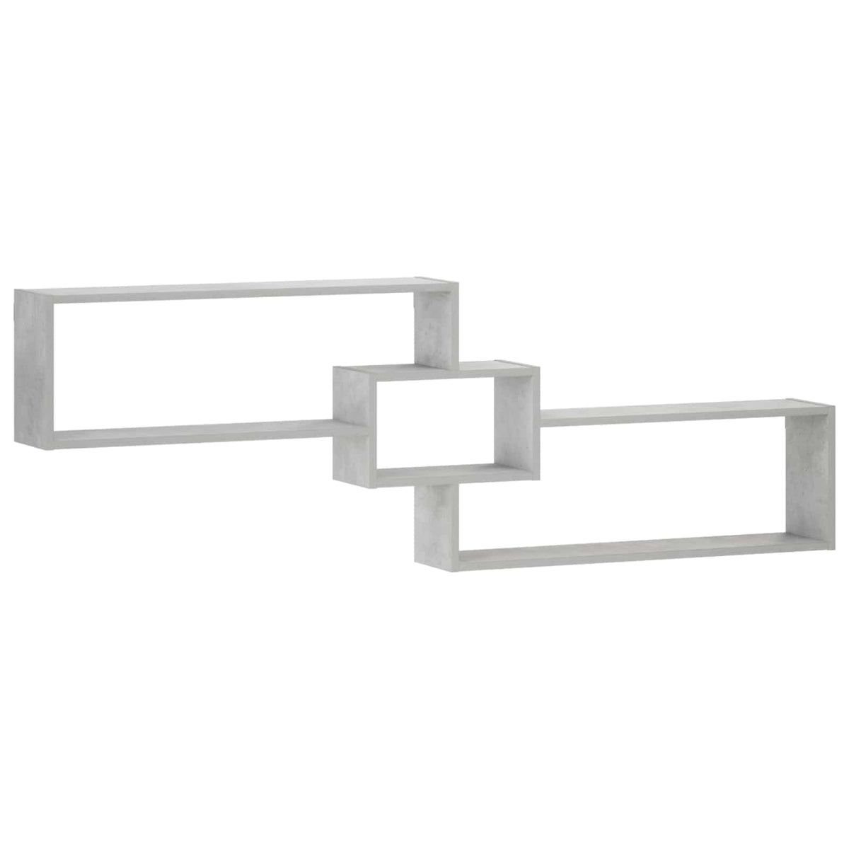 Wall Shelf Concrete Grey 158 x 17 x 53 cm Engineered Wood