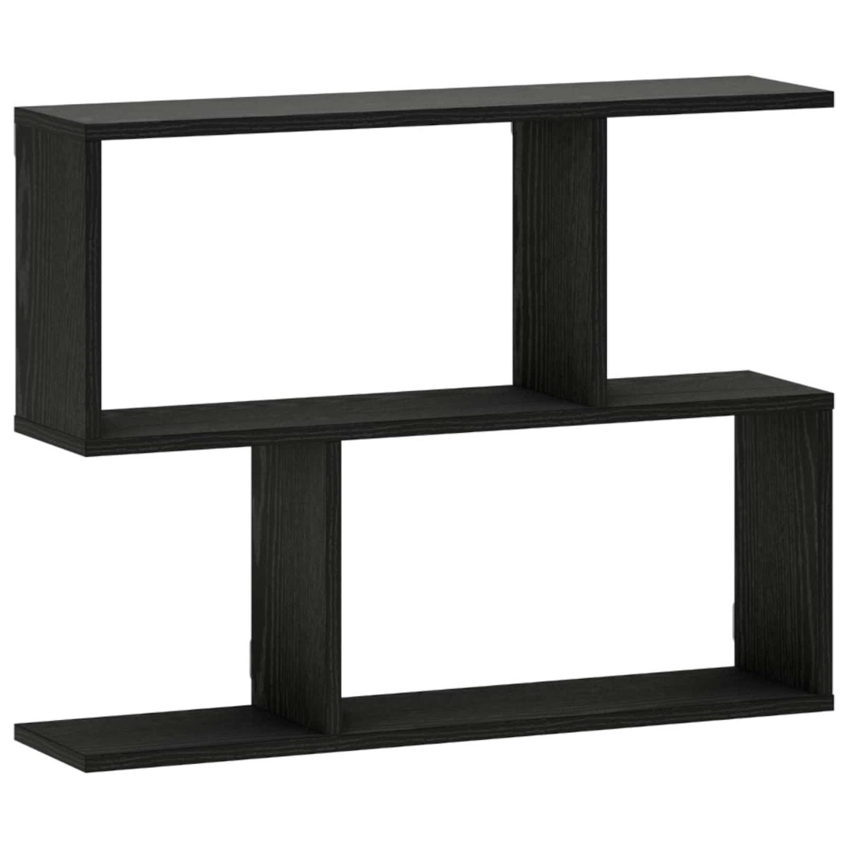 Wall Shelf Black Oak 72 x 17 x 55.5 cm Engineered Wood