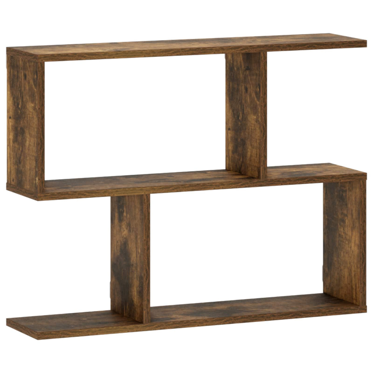 Wall Shelf Smoked Oak 72 x 17 x 55.5 cm Engineered Wood