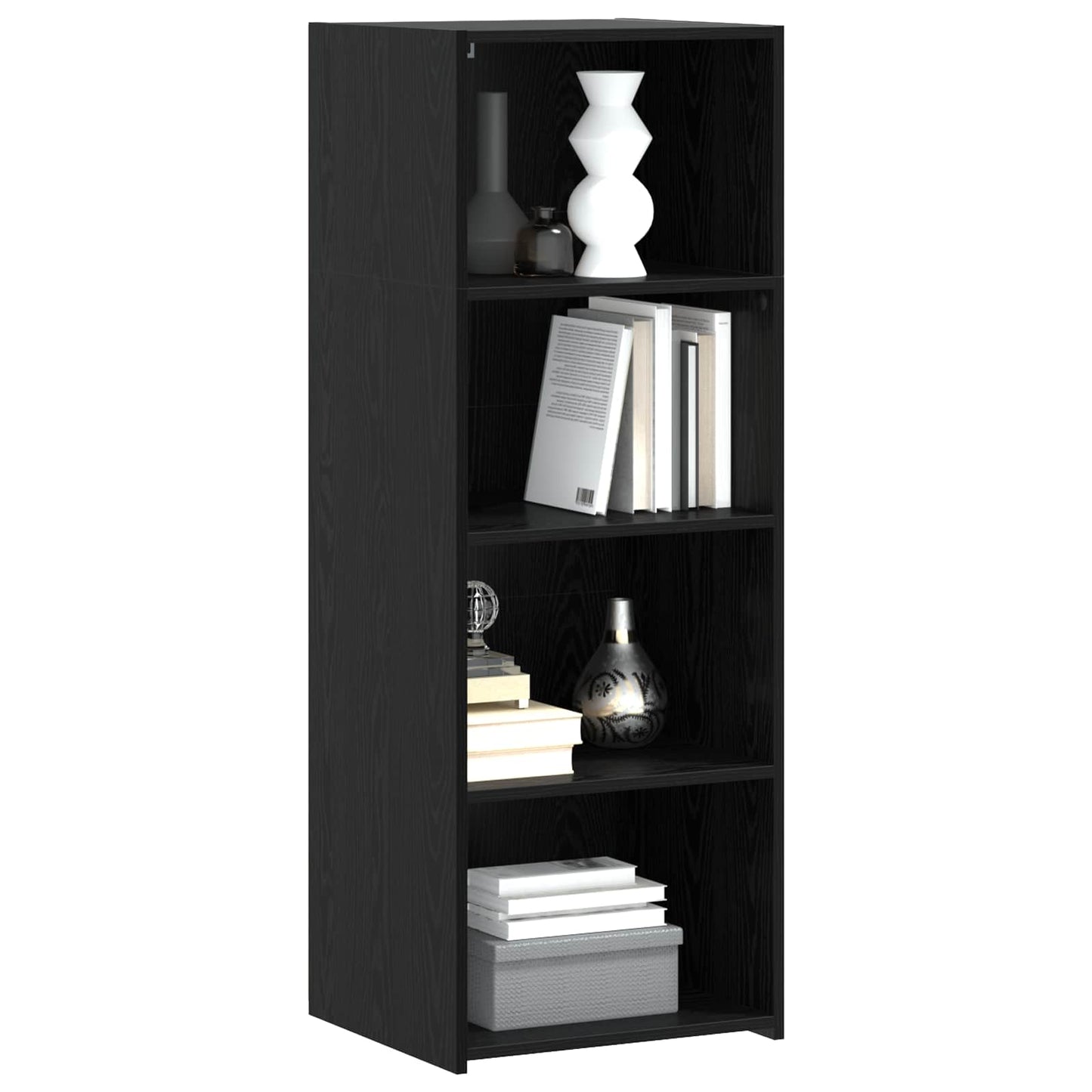 Highboard Black Oak 45 x 41 x 124 cm Engineered Wood