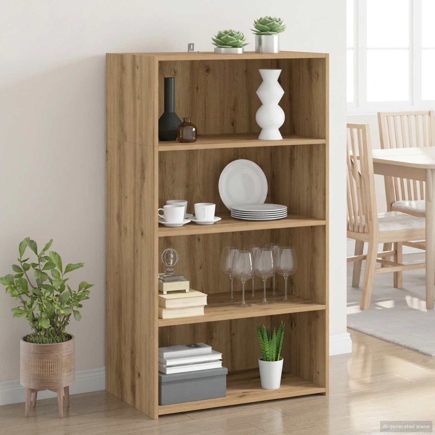 Highboard Artisan Oak 70 x 41 x 124 cm Engineered Wood
