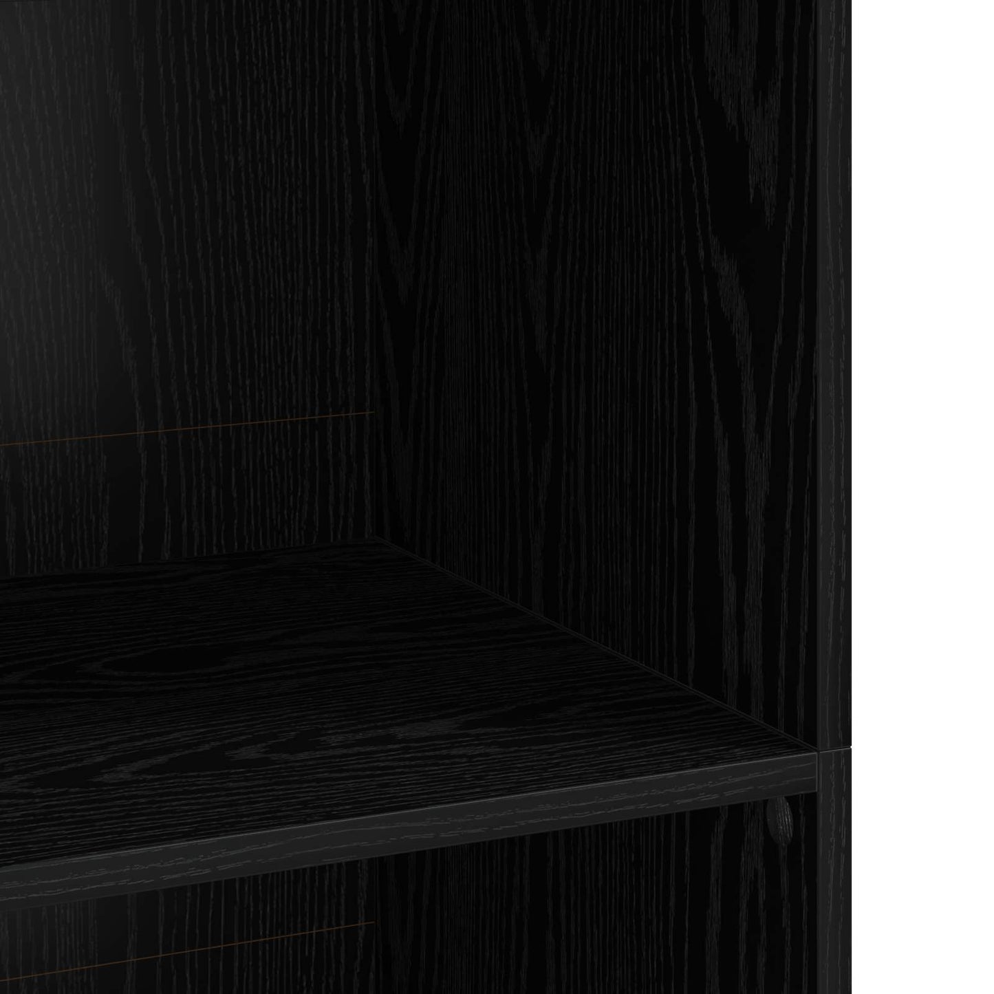 Highboard Black Oak 70 x 41 x 124 cm Engineered Wood