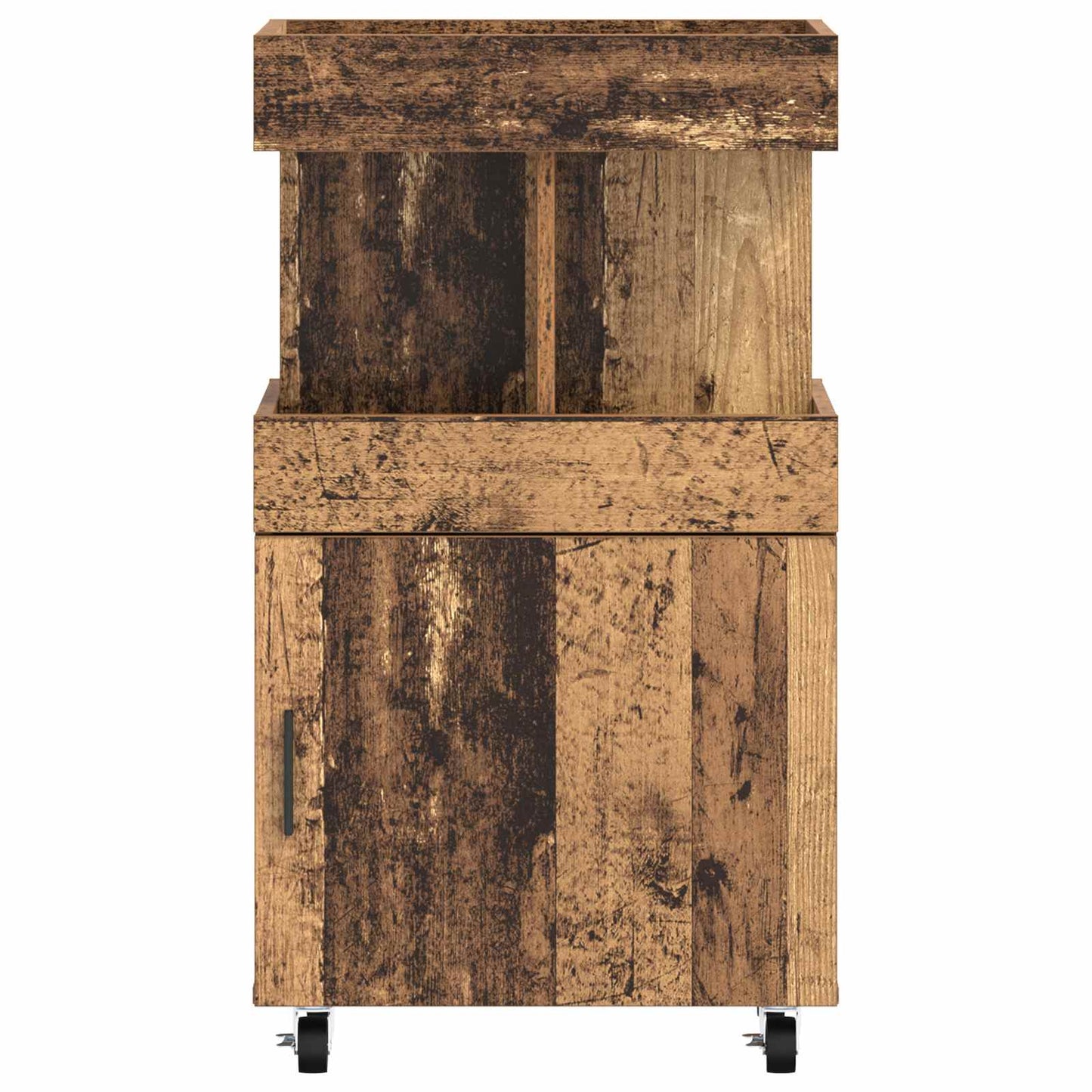 Bar Cart Oak Wood 50 x 41 x 89 cm Engineered Wood