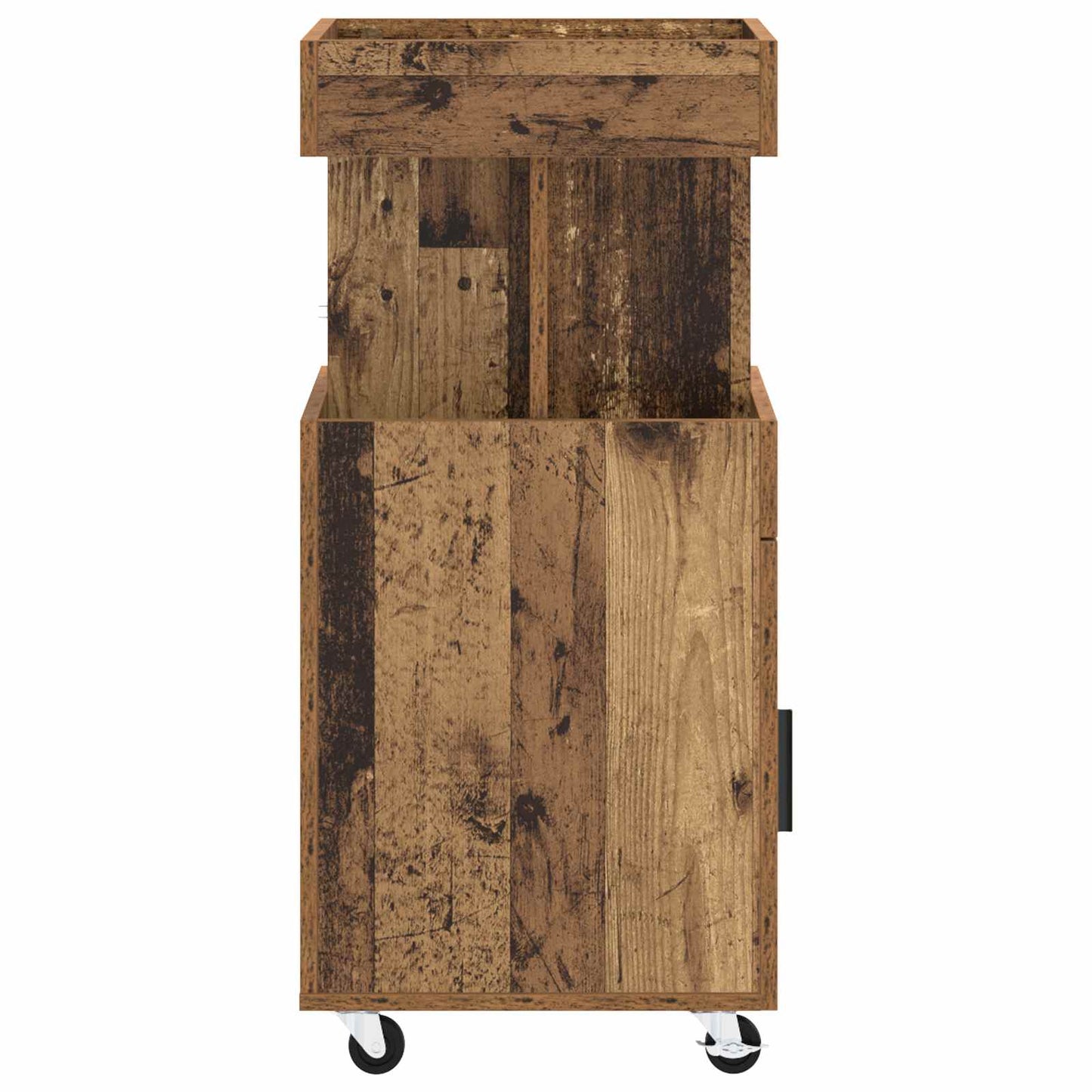 Bar Cart Oak Wood 50 x 41 x 89 cm Engineered Wood