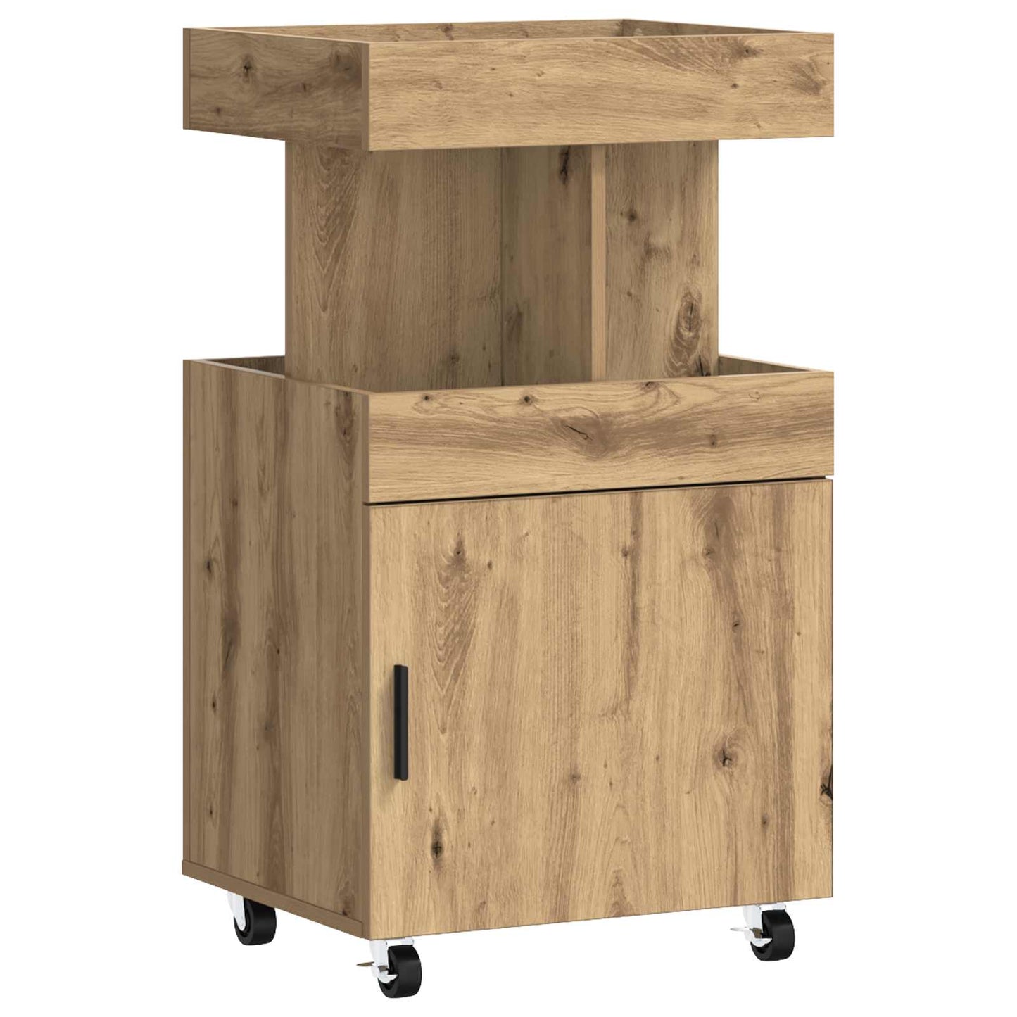 Bar Cart Artisan Oak 50 x 41 x 89 cm Engineered Wood