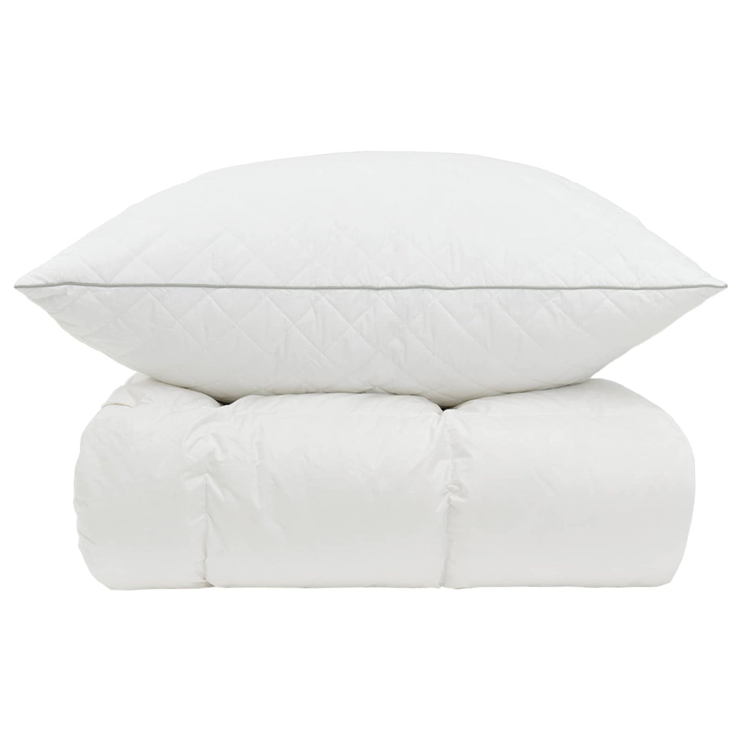 90% Goose Down Duvet Set FULDA 2 pcs 150 x 200 cm Winter White
