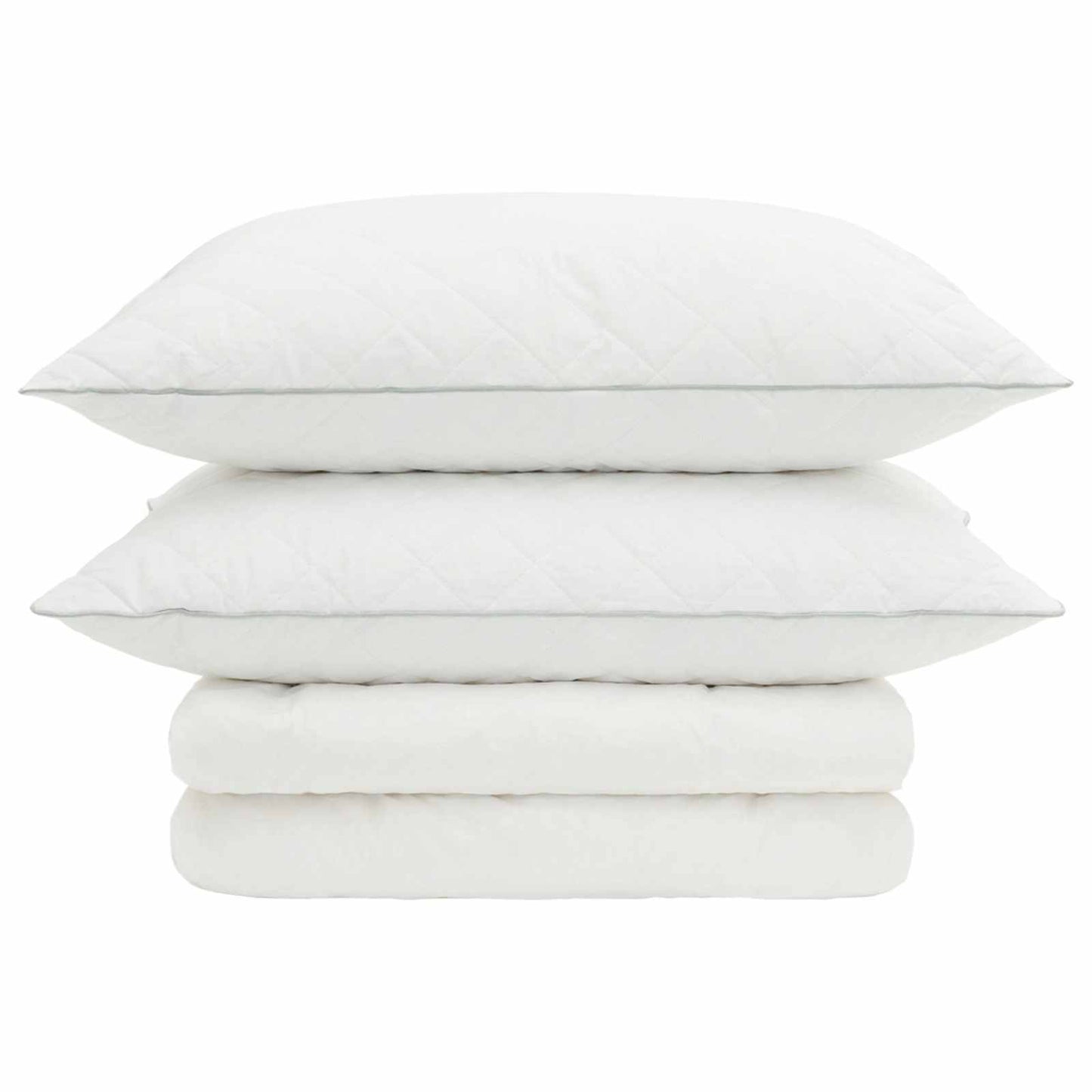 90% Goose Down Duvet Set FULDA 3 pcs 200 x 200 cm Summer White